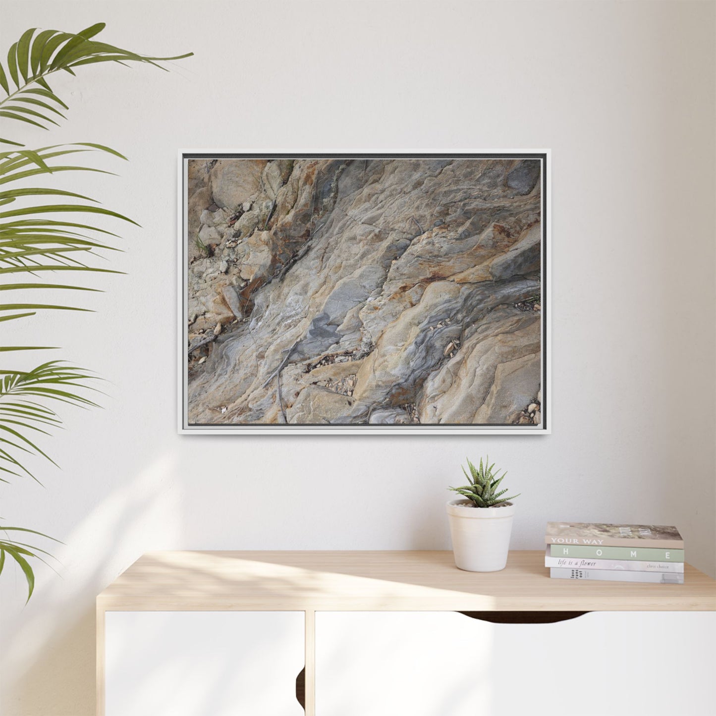 Layers of Earth's History - Unique Stretched Canvas Wall Art