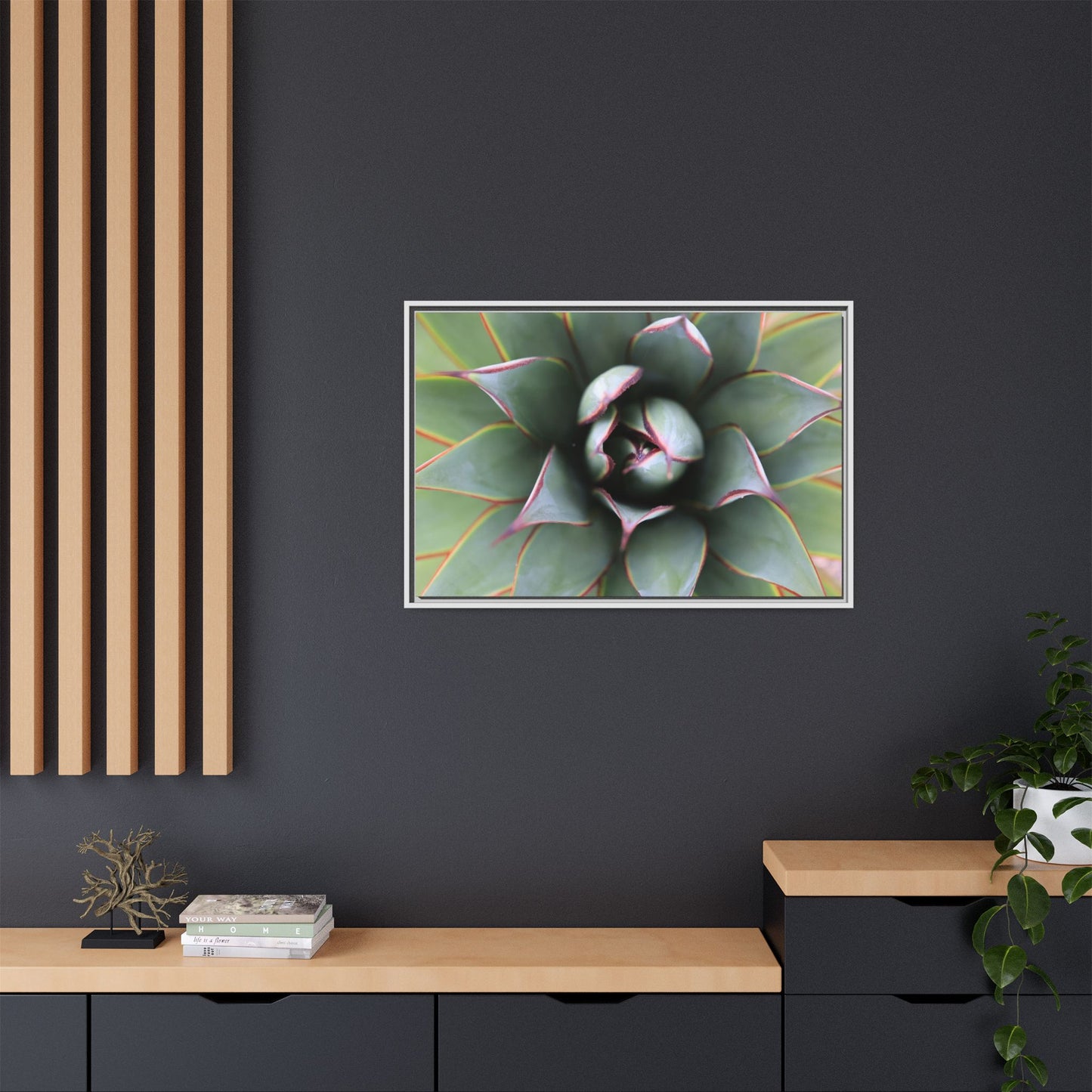 Spiky Elegance - Unique Stretched Canvas Wall Art