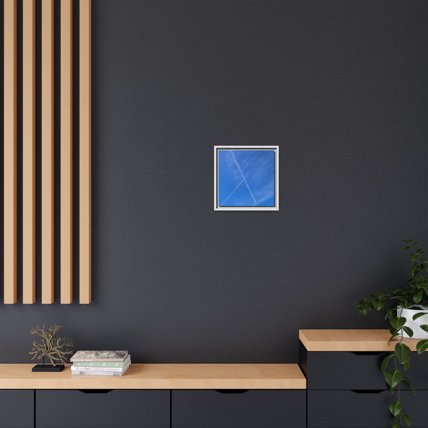 Sky Crossroads - Unique Stretched Canvas Wall Art