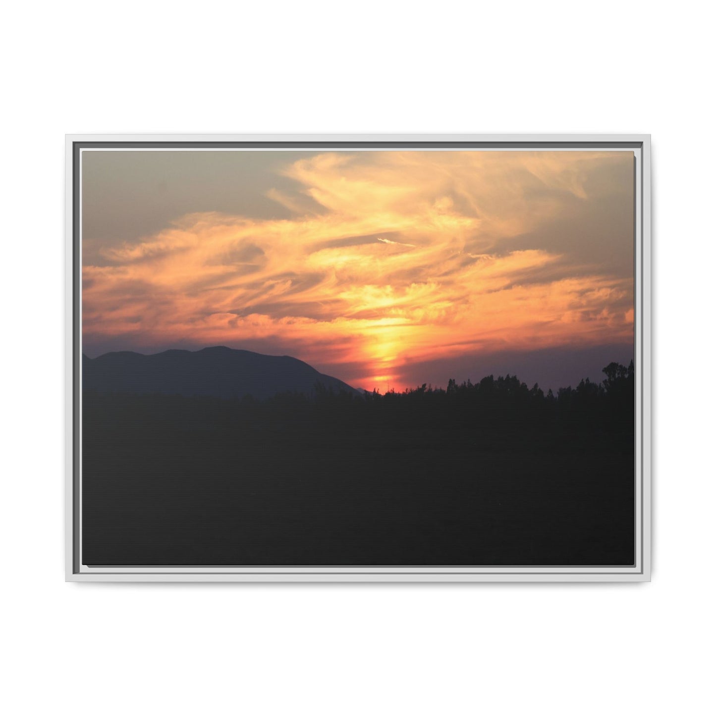 Gilded Horizon - Unique Stretched Canvas Wall Art