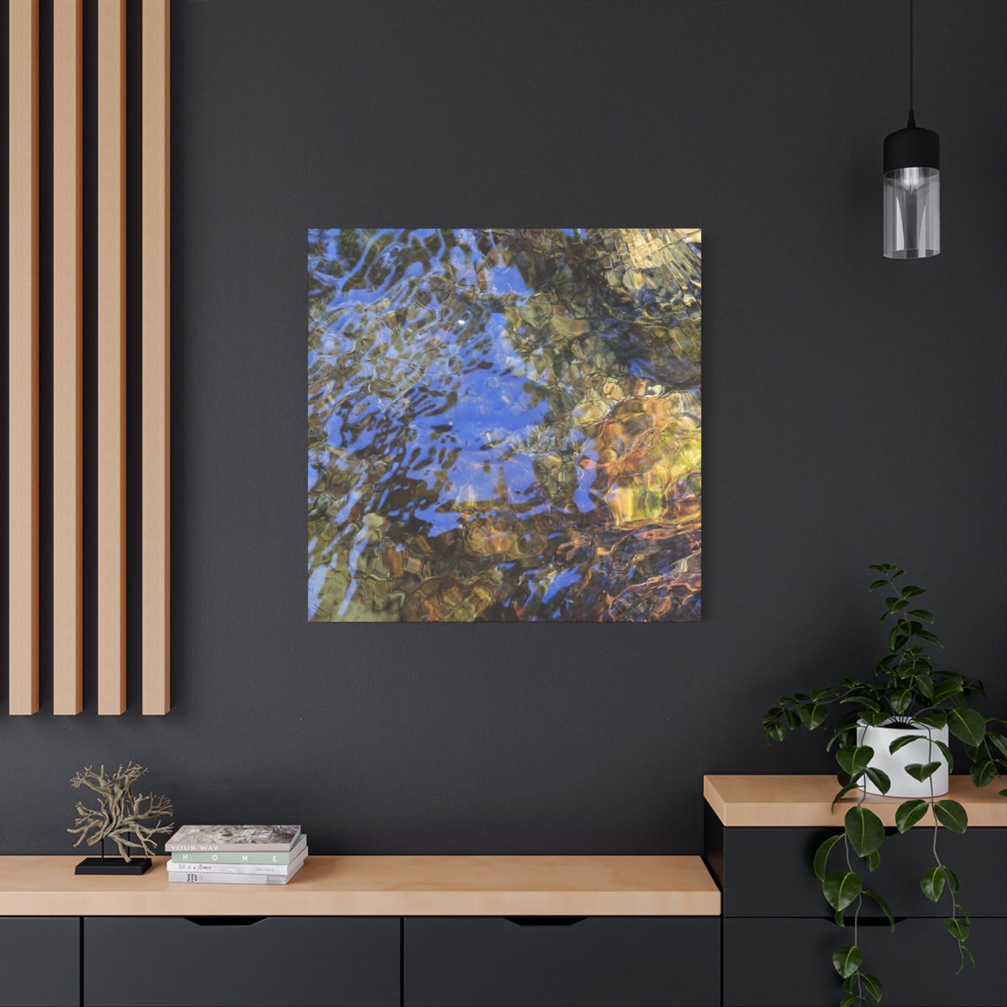 Water's Whisper - Unique Frameless Canvas Wall Art