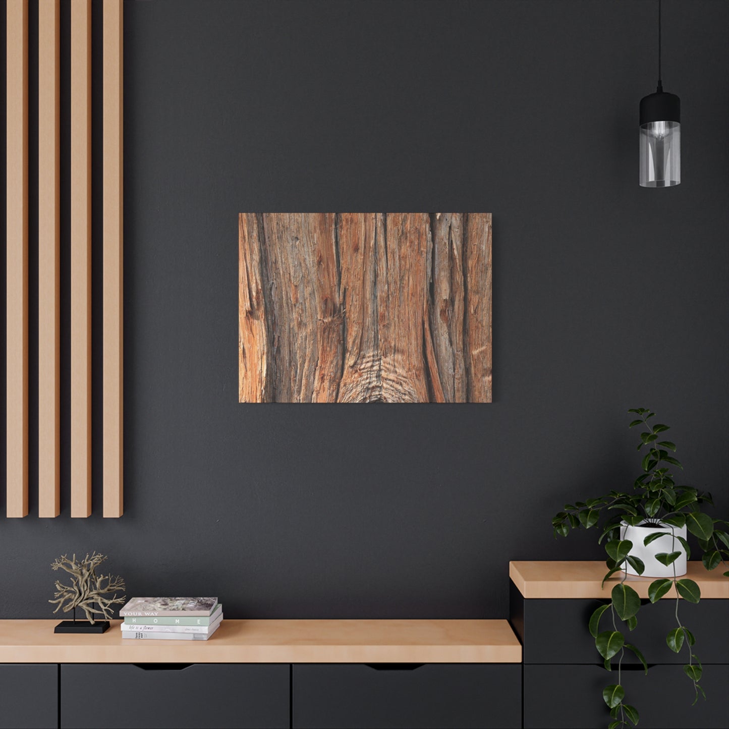 Bark's Ancient Whispers - Unique Frameless Canvas Wall Art