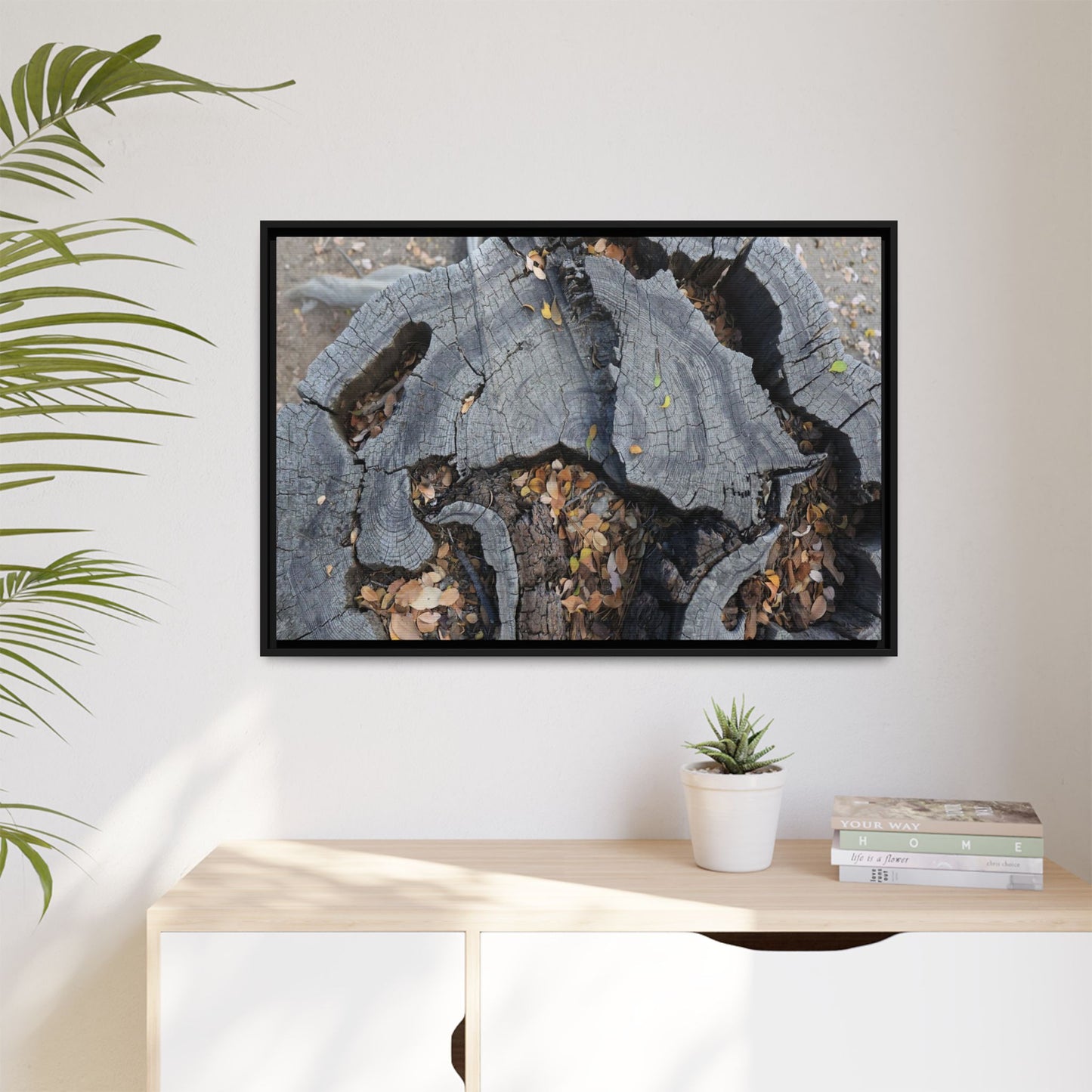 Time's Fractal Memory - Unique Stretched Canvas Wall Art