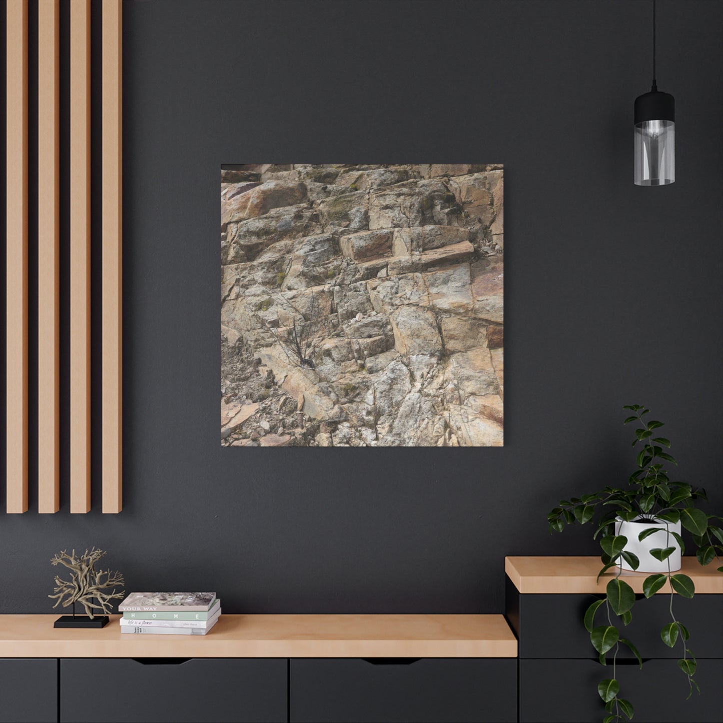 Broken Rock Canvas - Unique Frameless Canvas Wall Art