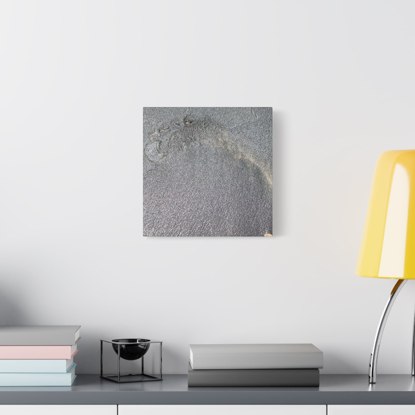 Ephemeral Whispers of Granite - Unique Frameless Canvas Wall Art