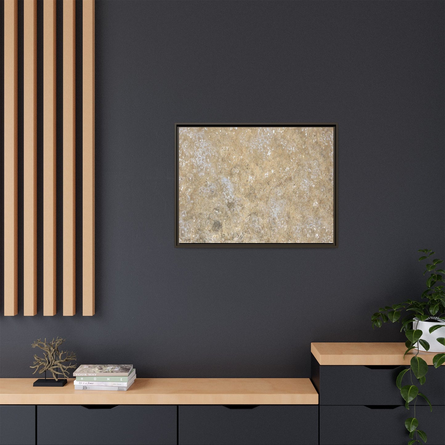 Bubbling Sand - Unique Stretched Canvas Wall Art