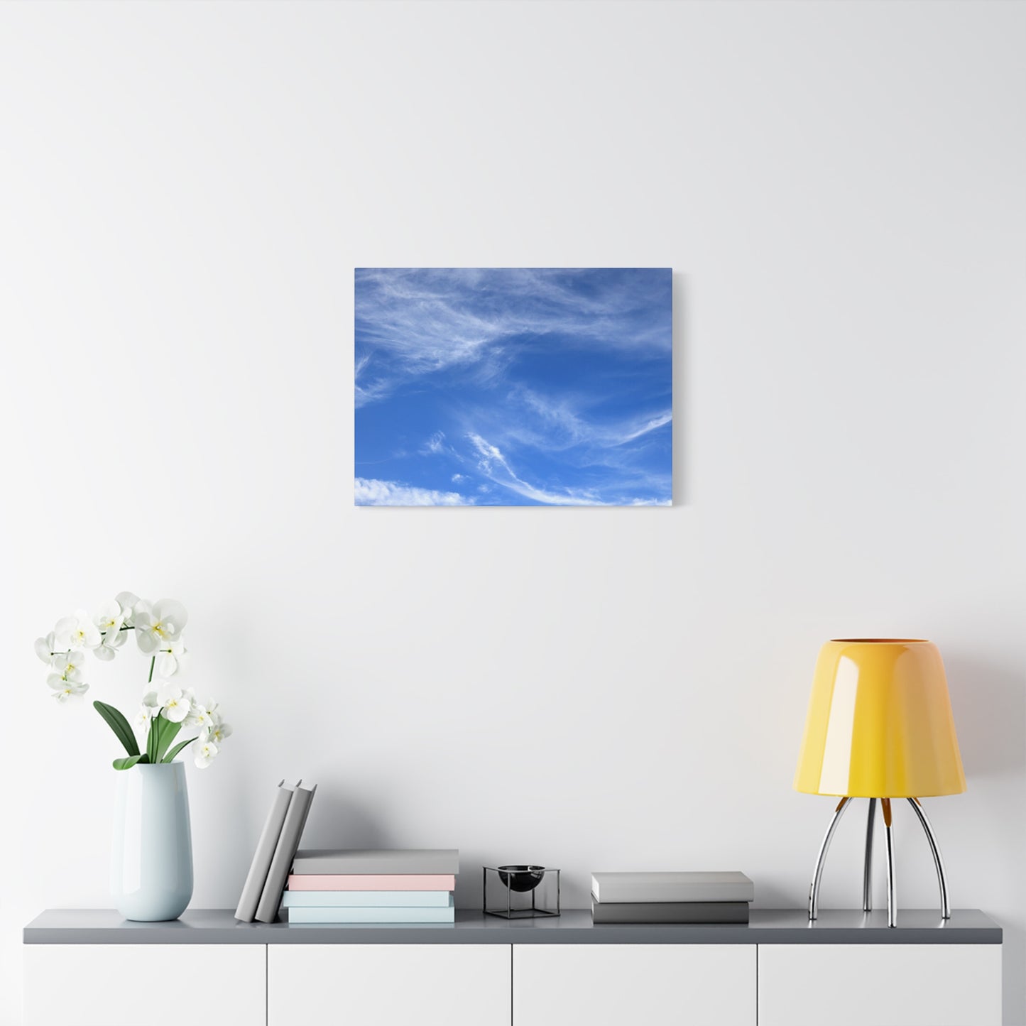 Sky's Ethereal Dance - Unique Frameless Canvas Wall Art