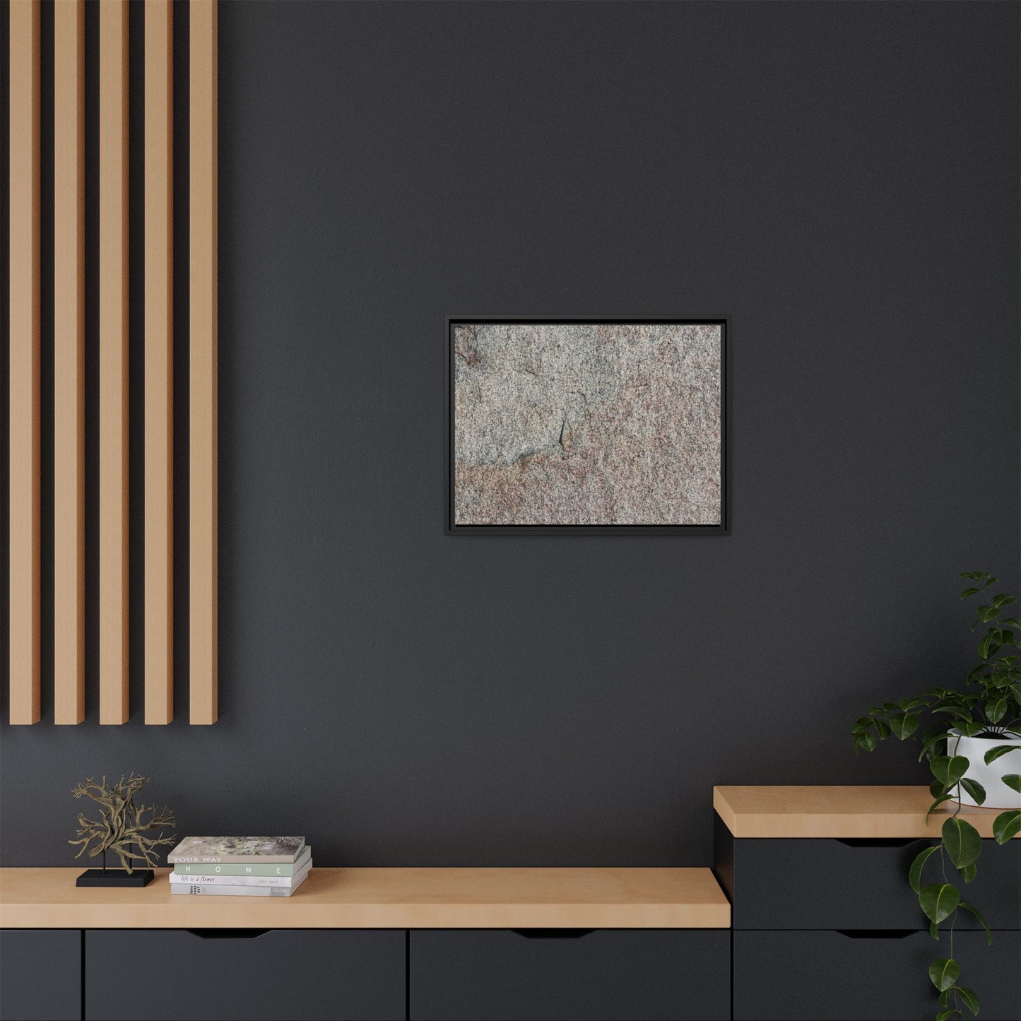 Fissured Stone - Unique Stretched Canvas Wall Art