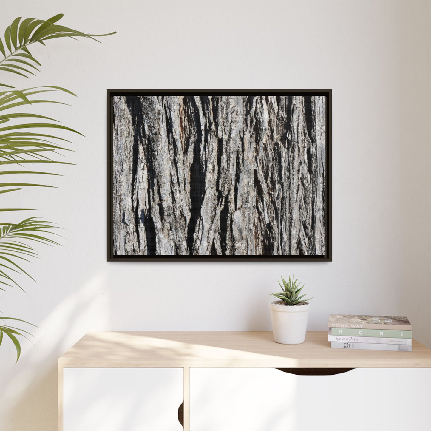 Bark Lines - Unique Stretched Canvas Wall Art