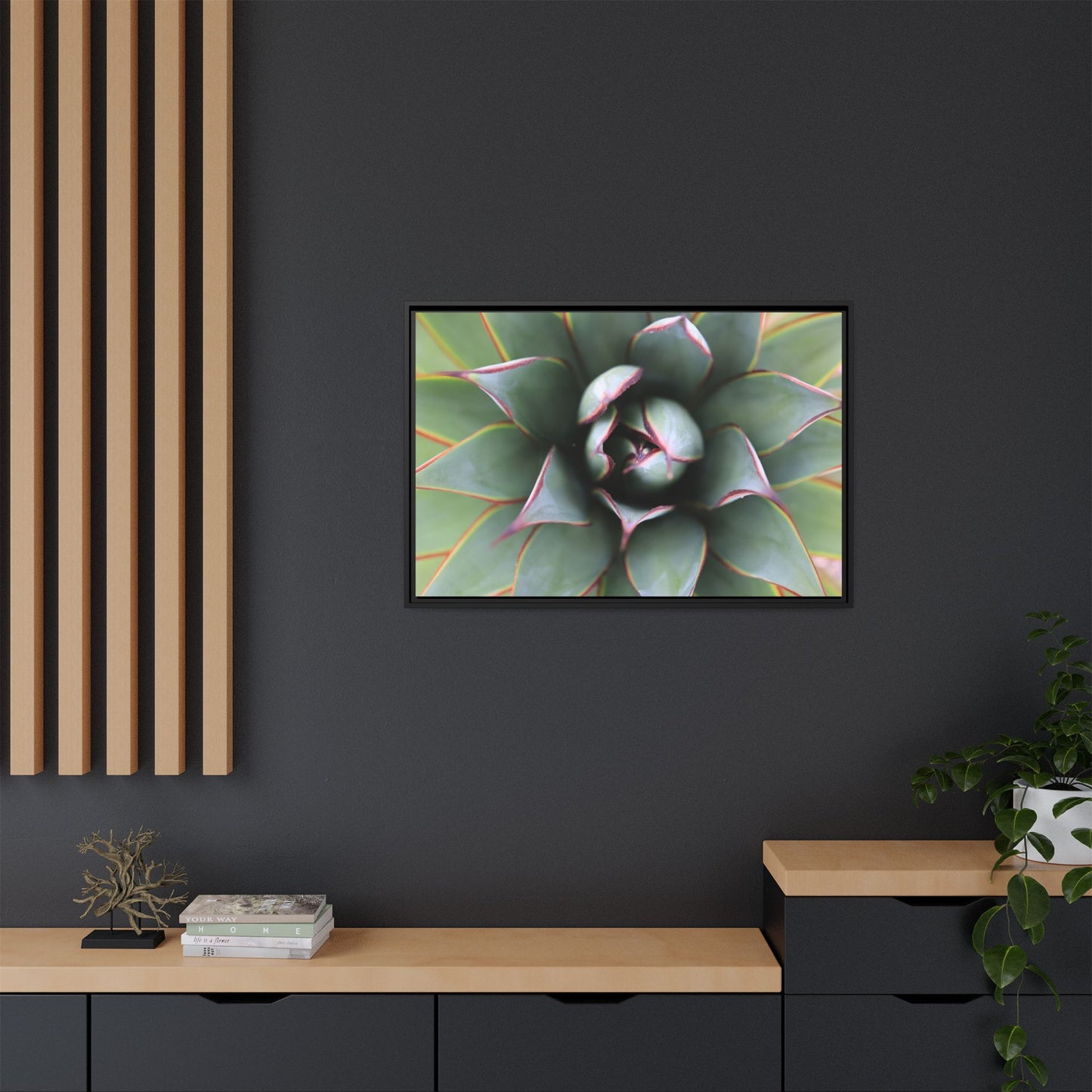Spiky Elegance - Unique Stretched Canvas Wall Art