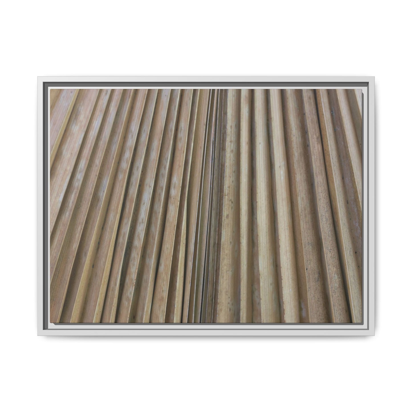 Wooden Whispers - Unique Stretched Canvas Wall Art