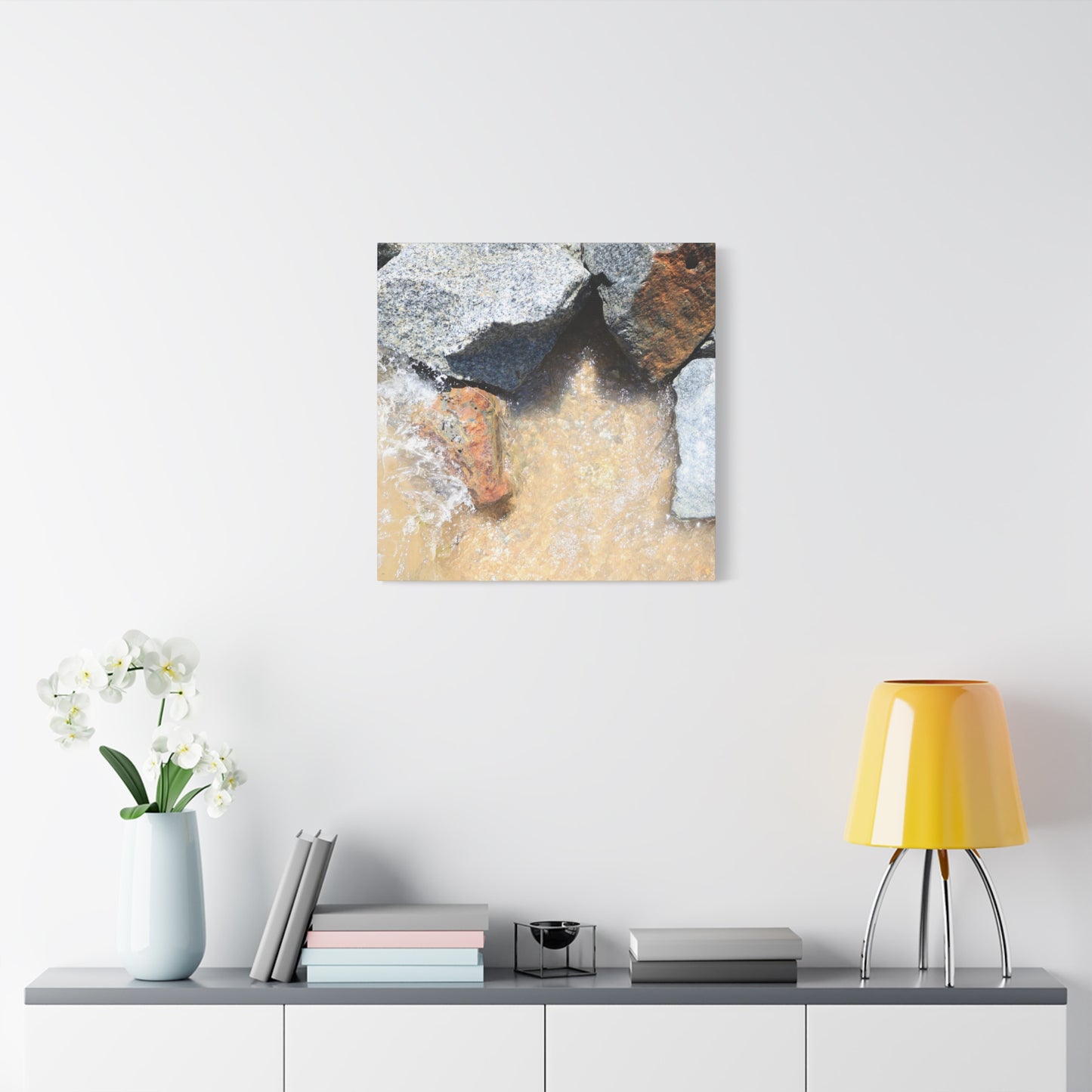 Rocky Embrace - Unique Frameless Canvas Wall Art