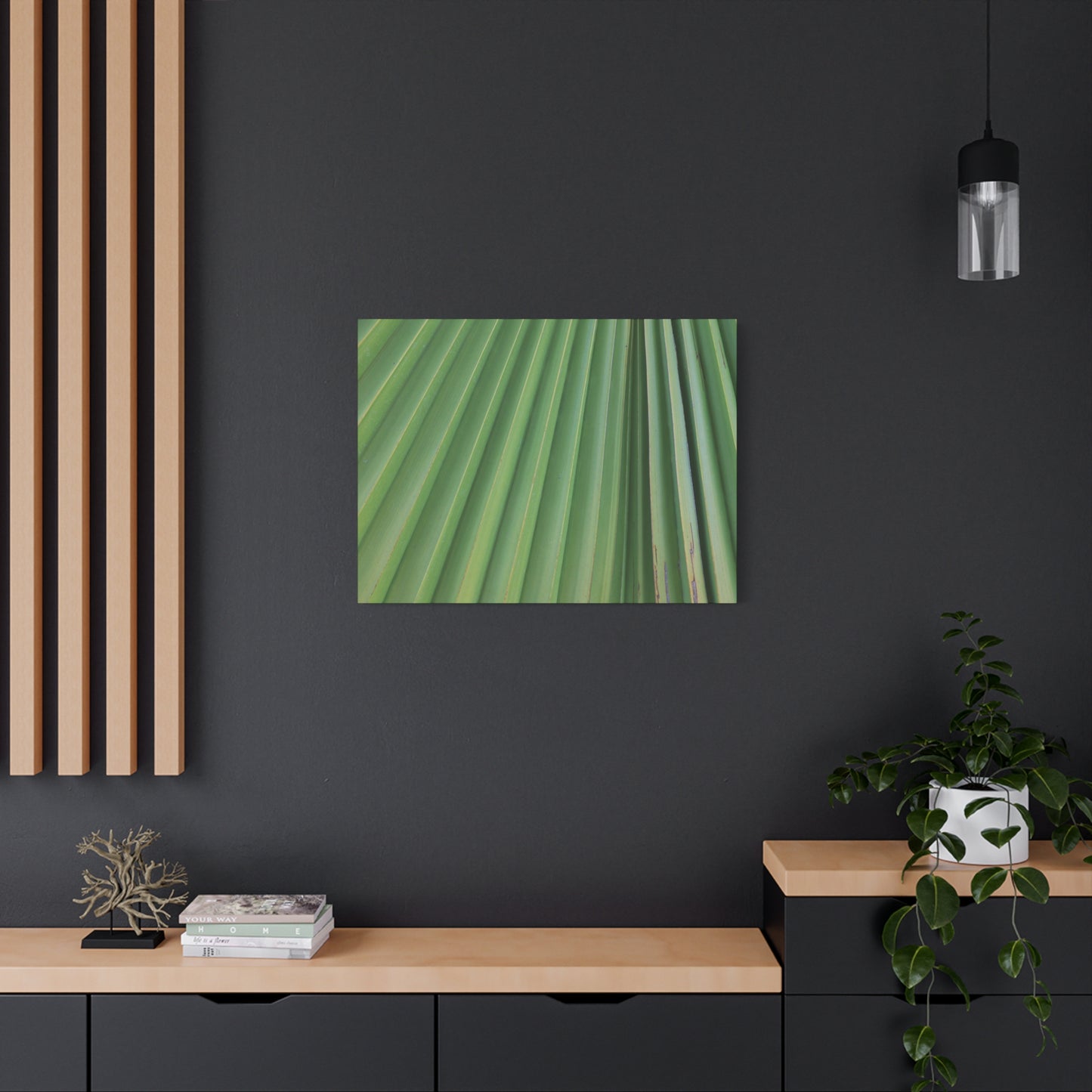Palm Pulse - Unique Frameless Canvas Wall Art