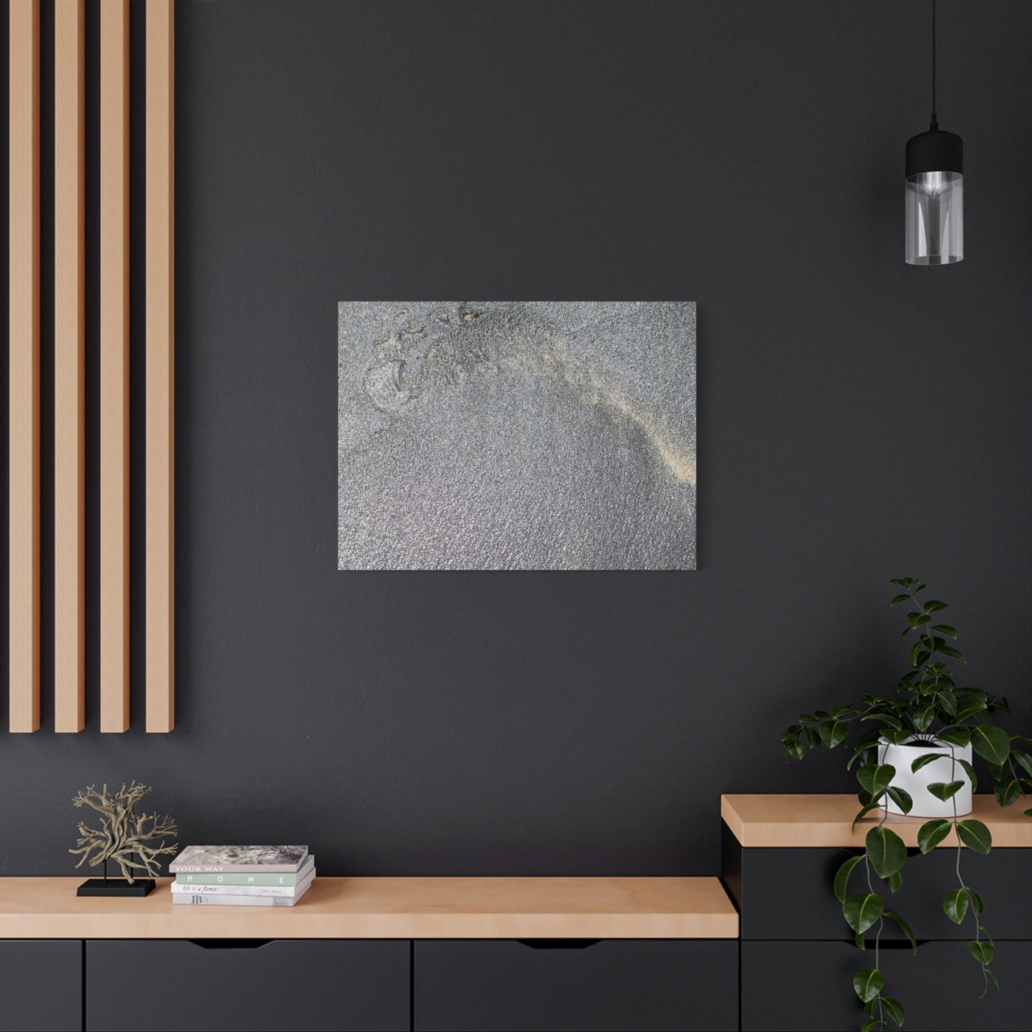 Ephemeral Whispers of Granite - Unique Frameless Canvas Wall Art