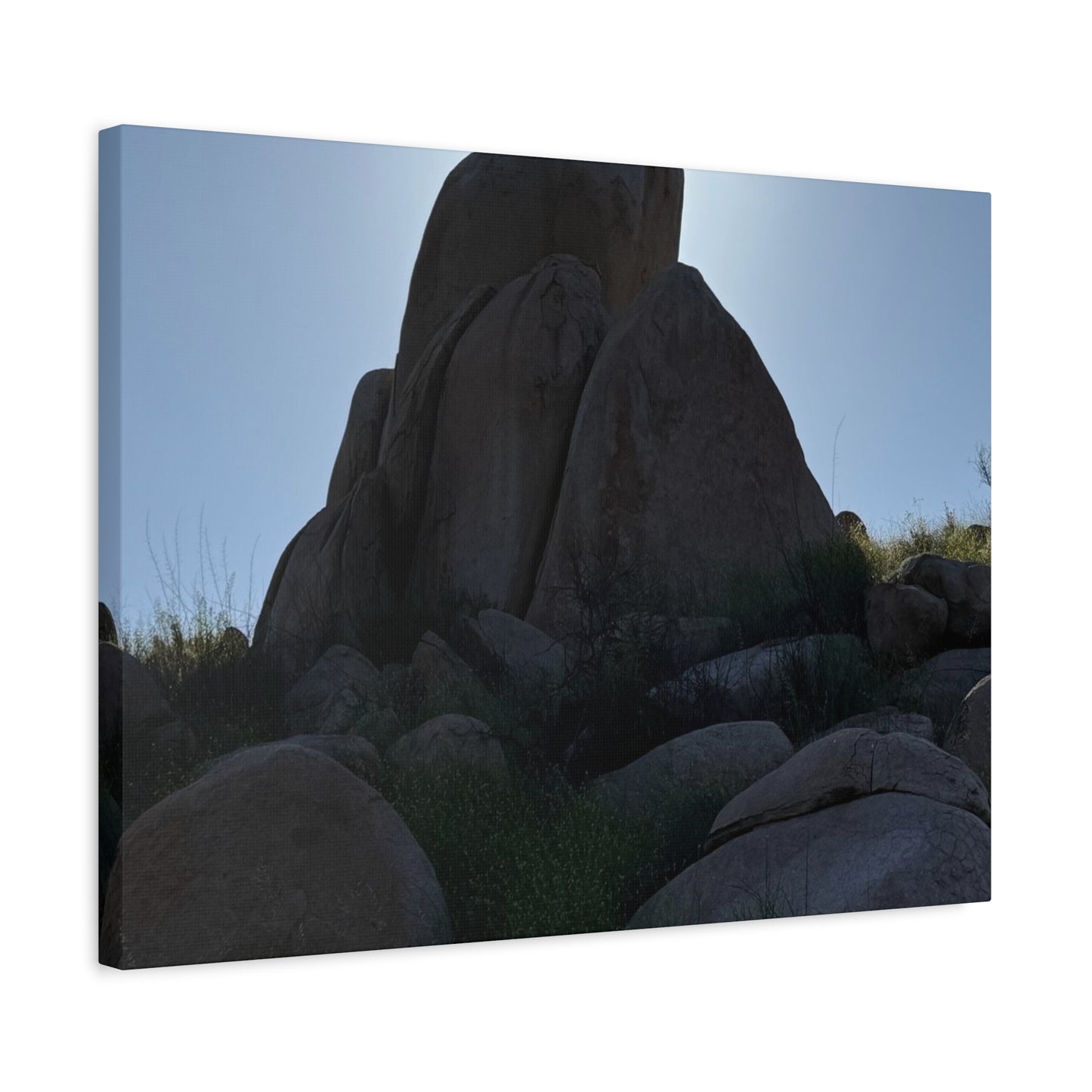Rocks of Solitude - Unique Frameless Canvas Wall Art