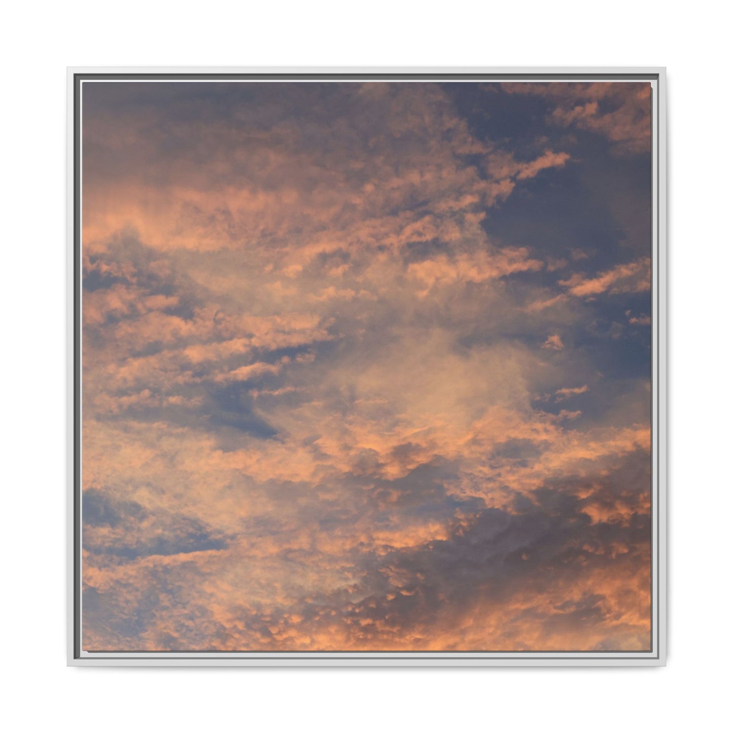 Sunset's Ethereal Canvas - Unique Stretched Canvas Wall Art