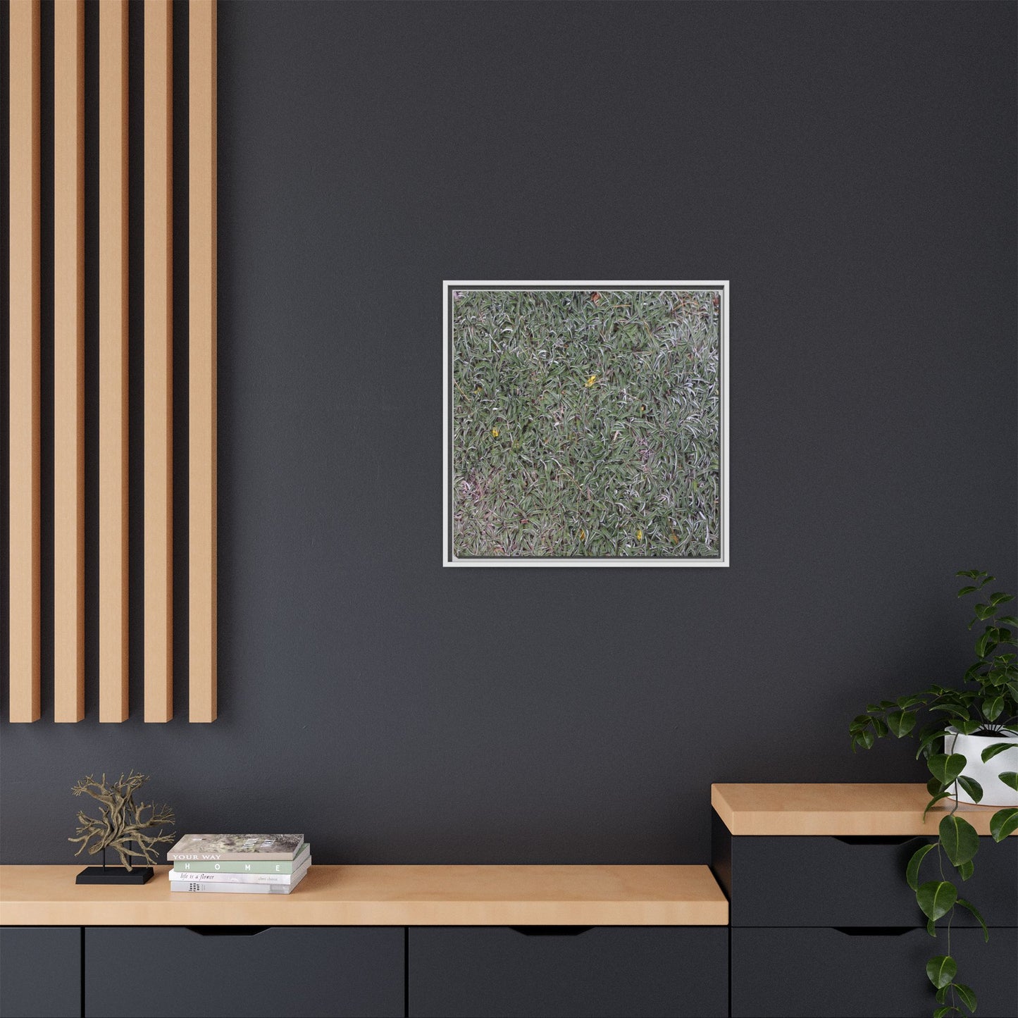 Grassy Texture - Unique Stretched Canvas Wall Art