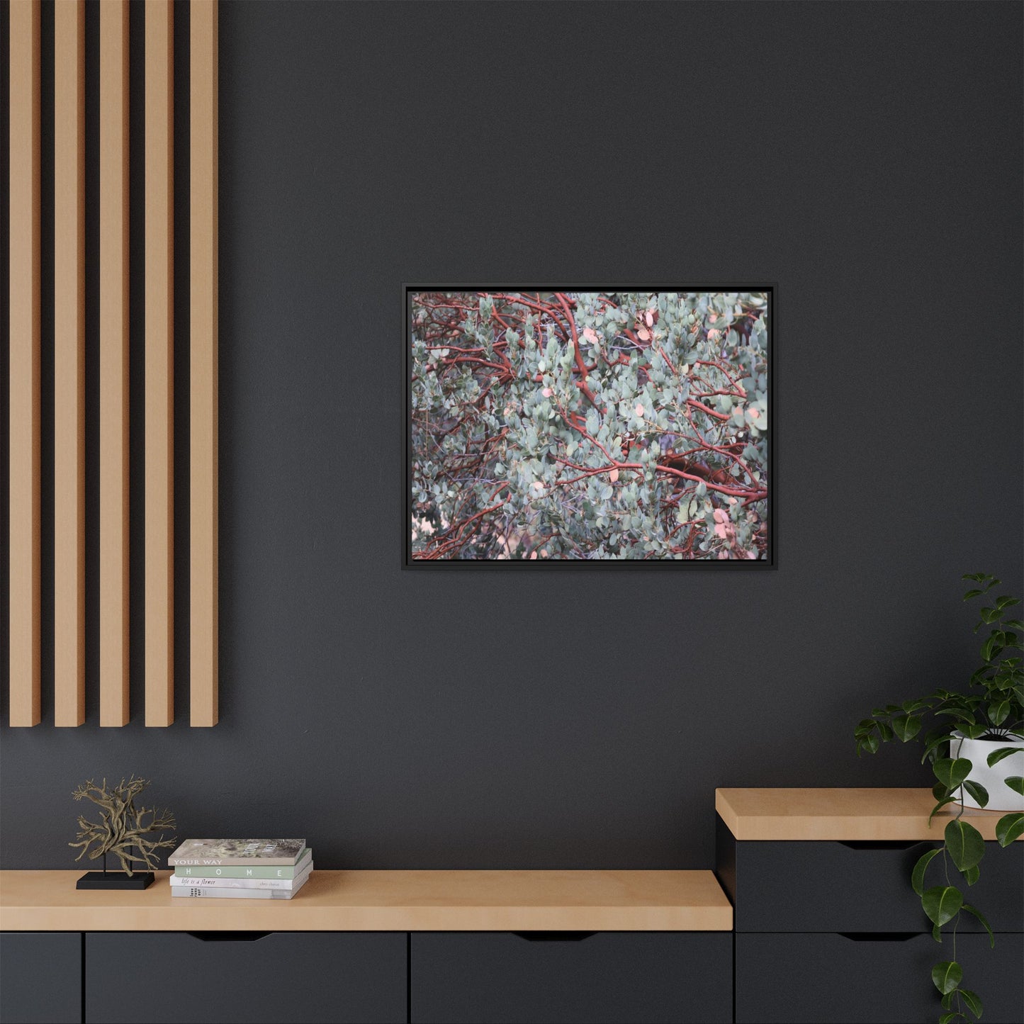 Whispers of Sage - Unique Stretched Canvas Wall Art