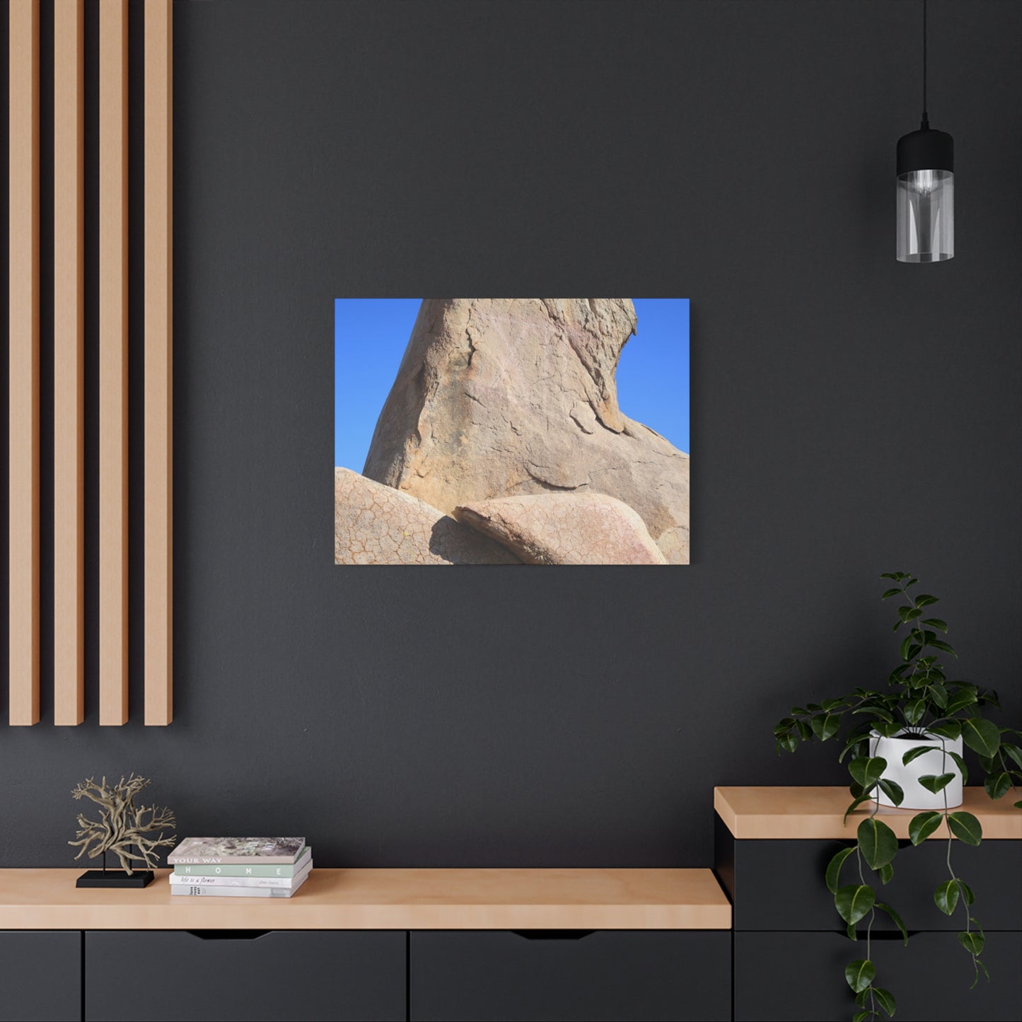 Boulder's Embrace - Unique Frameless Canvas Wall Art