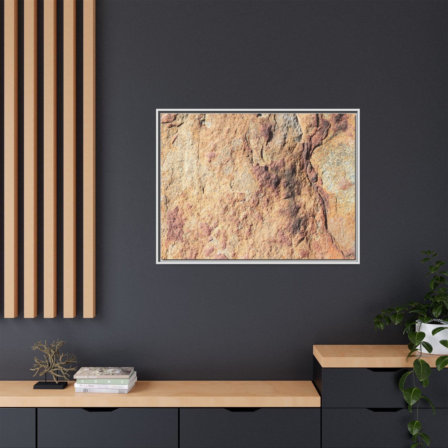 Fractal Stone - Unique Stretched Canvas Wall Art