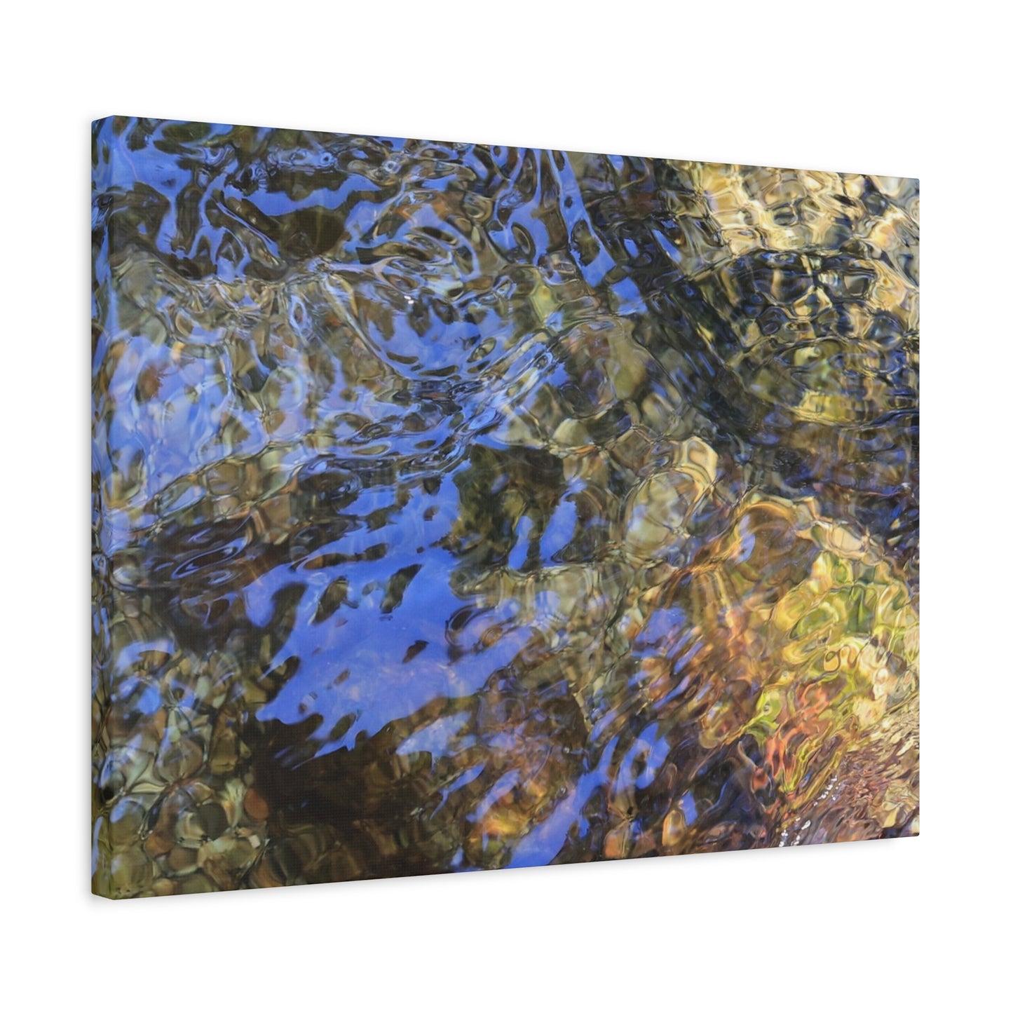 Azure Fragments - Unique Frameless Canvas Wall Art