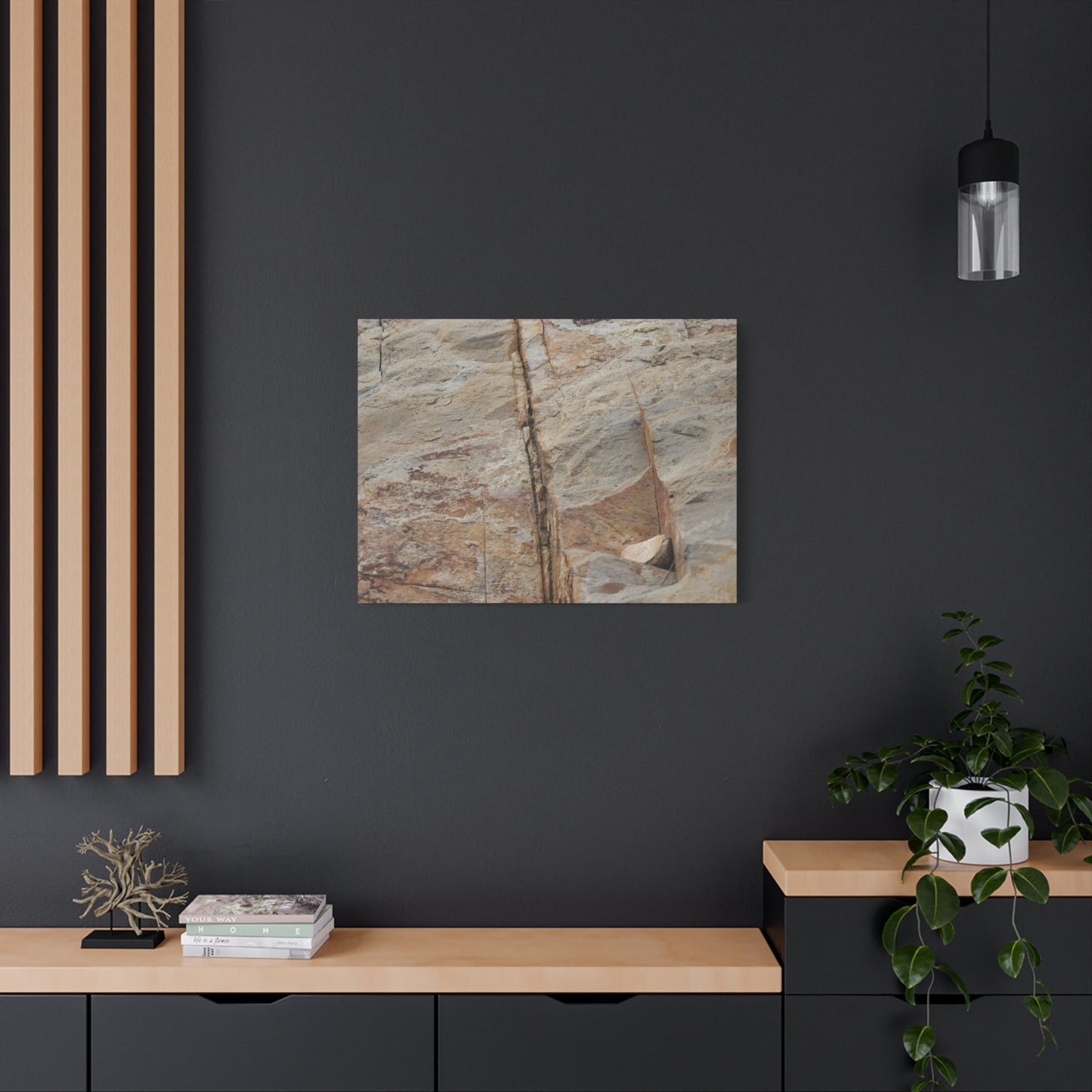 Cracked Canvas of Time - Unique Frameless Canvas Wall Art