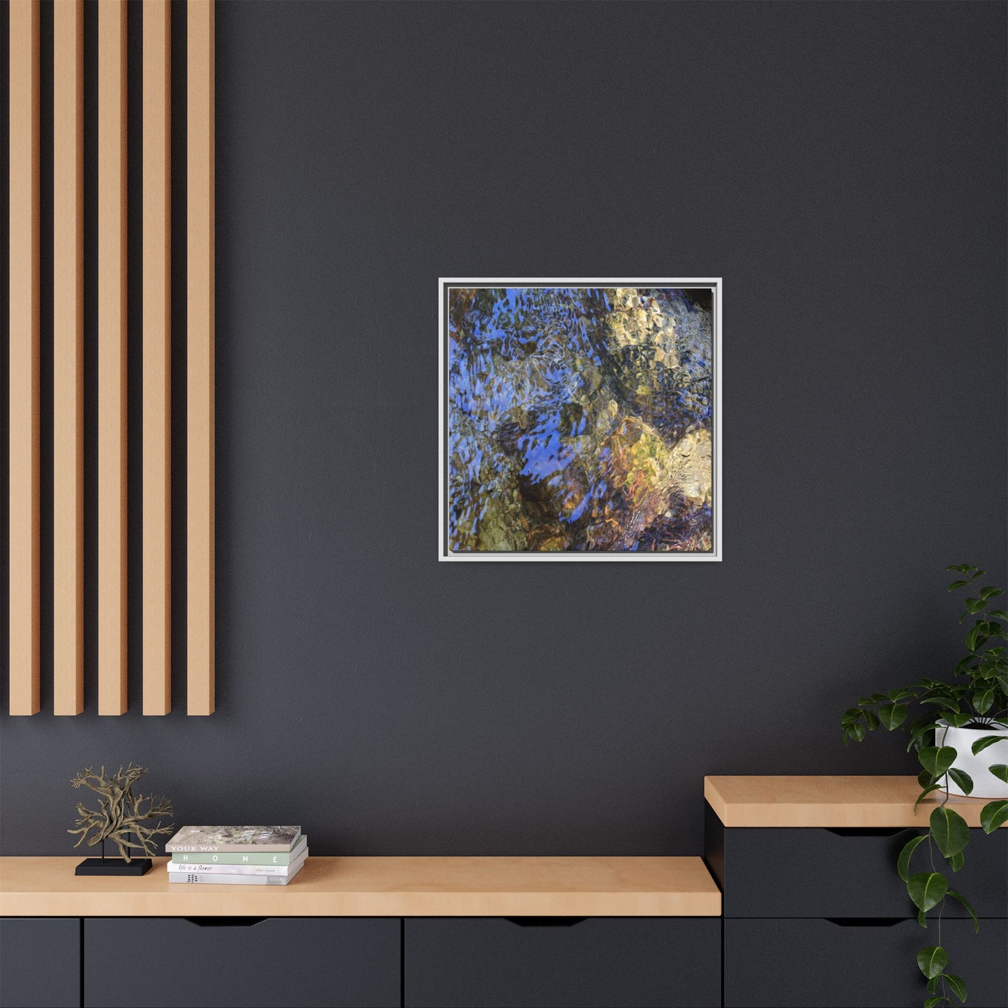 Aquatic Kaleidoscope - Unique Stretched Canvas Wall Art