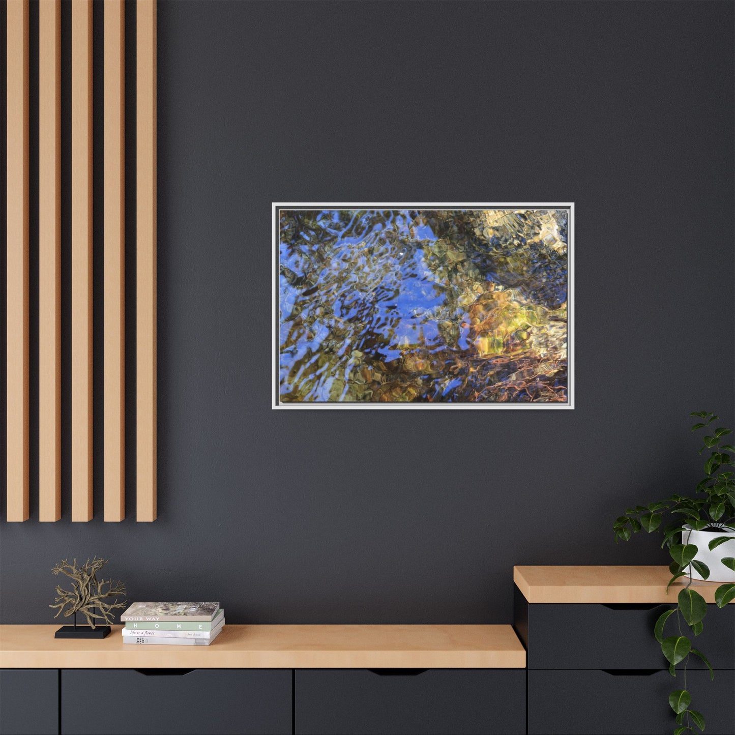 Watery Kaleidoscope - Unique Stretched Canvas Wall Art