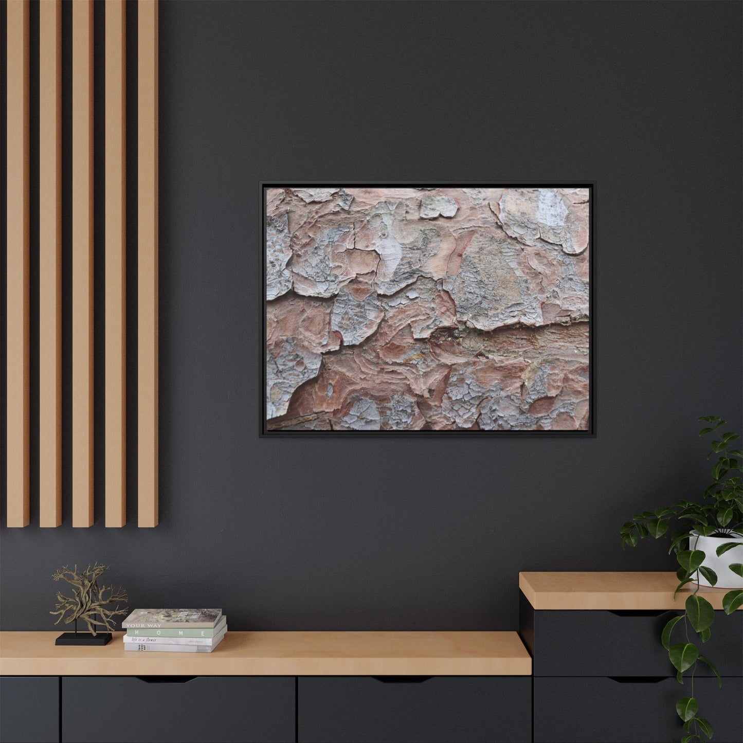 Flaking Serenity - Unique Stretched Canvas Wall Art