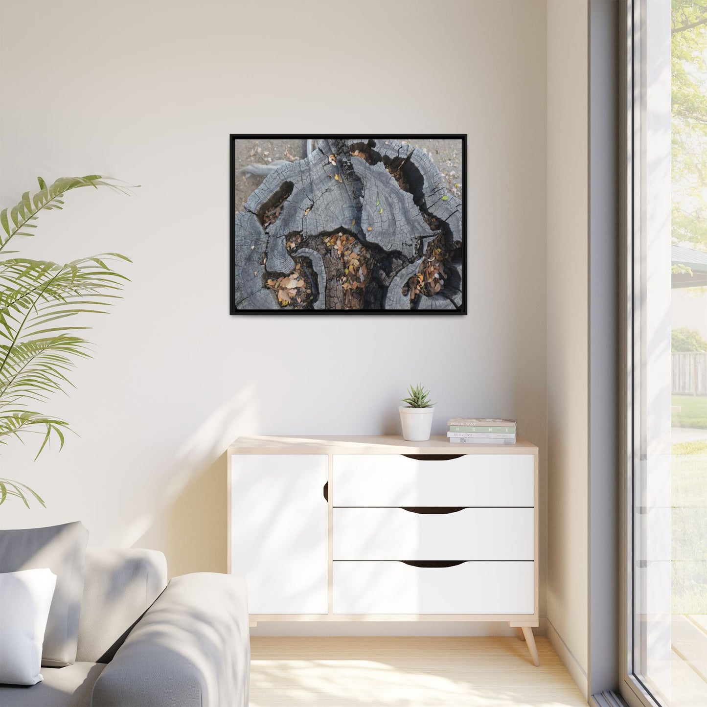 Time's Fractal Memory - Unique Stretched Canvas Wall Art