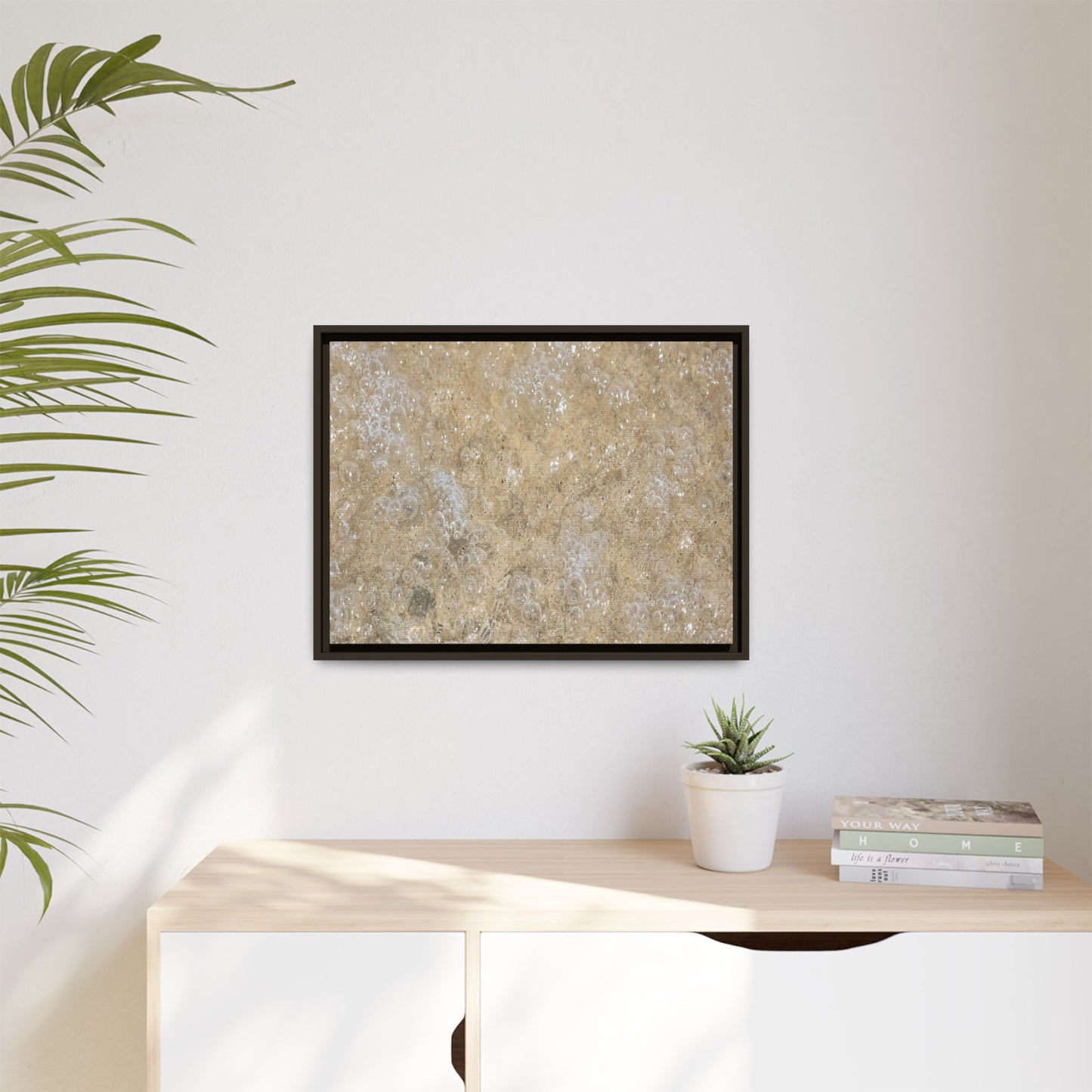 Bubbling Sand - Unique Stretched Canvas Wall Art