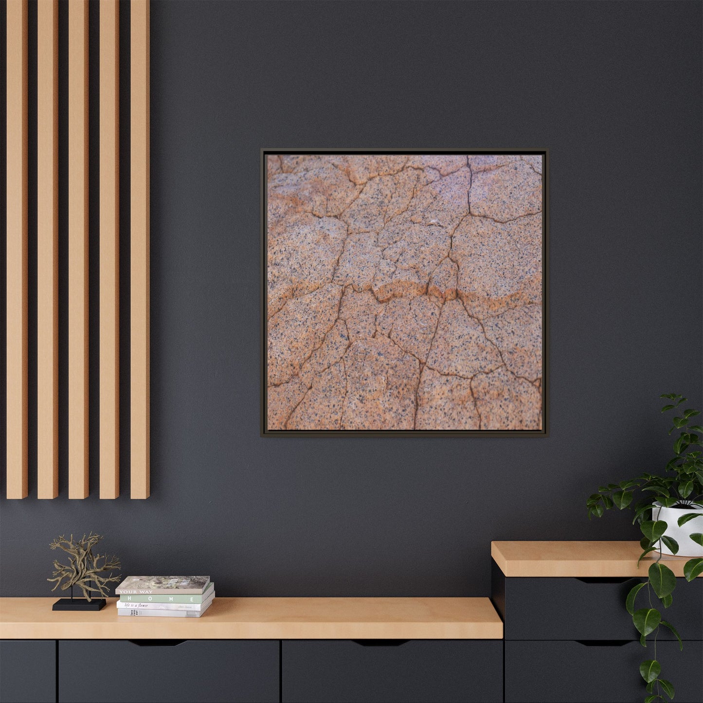 Fragmented Earth - Unique Stretched Canvas Wall Art
