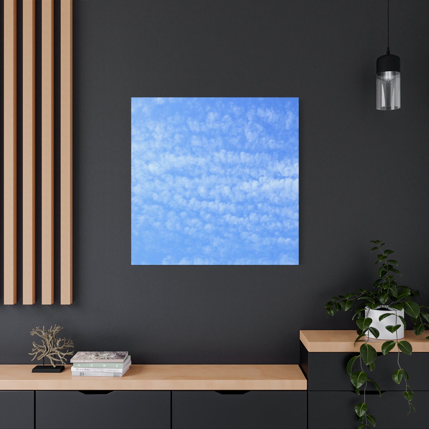 Clouded Reverie - Unique Frameless Canvas Wall Art
