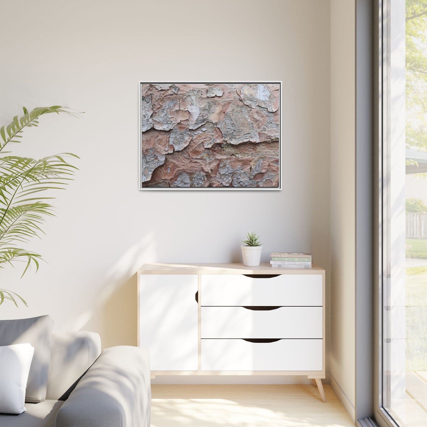 Flaking Serenity - Unique Stretched Canvas Wall Art
