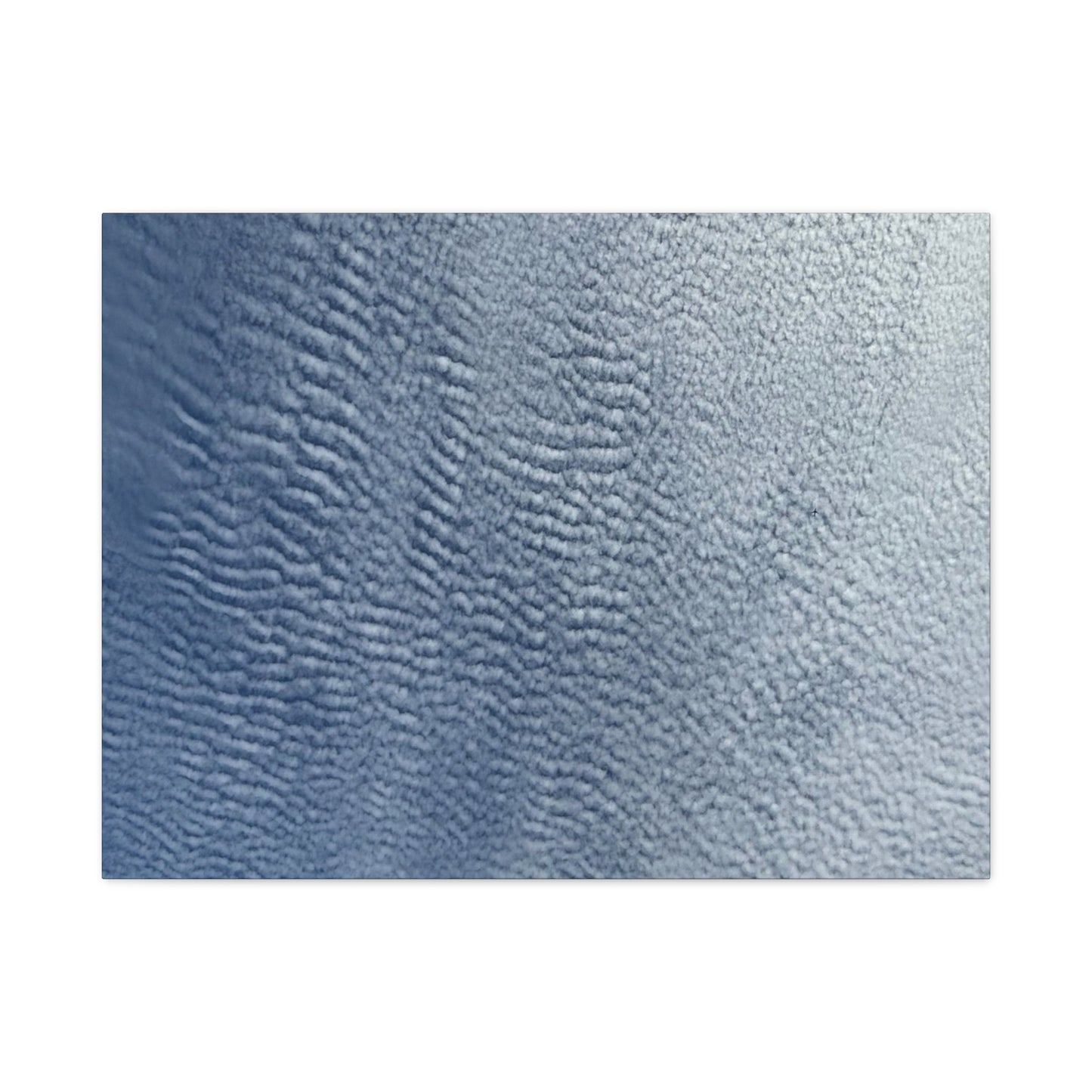 Rippling Echoes of Cerulean Stillness - Unique Frameless Canvas Wall Art
