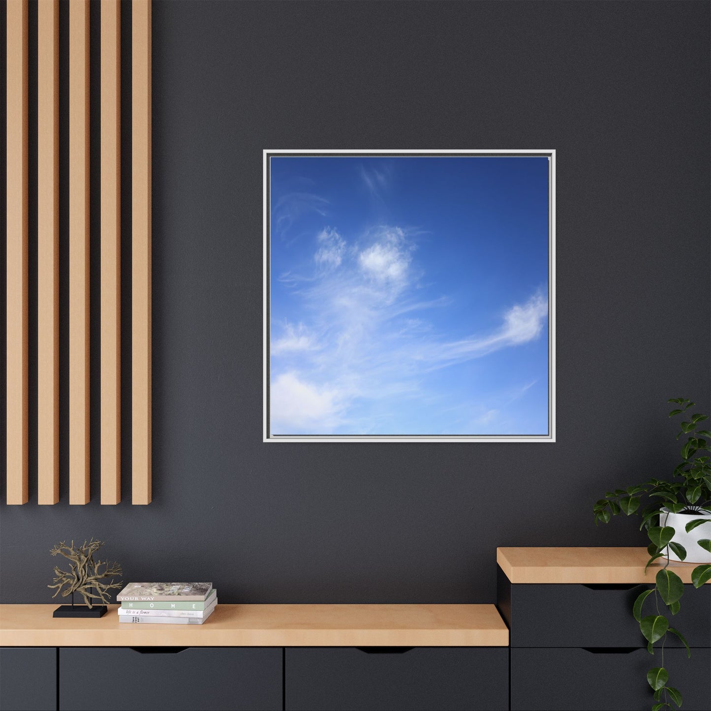 Blue Serenity - Unique Stretched Canvas Wall Art