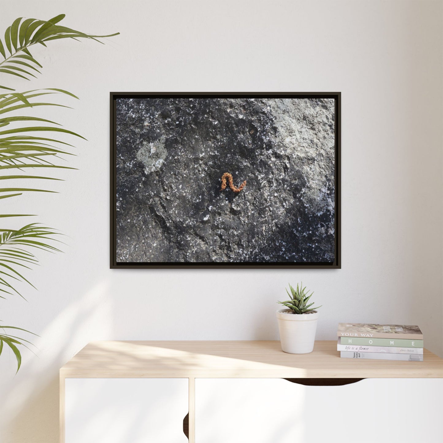 Volcanic Ash and Copper - Unique Stretched Canvas Wall Art