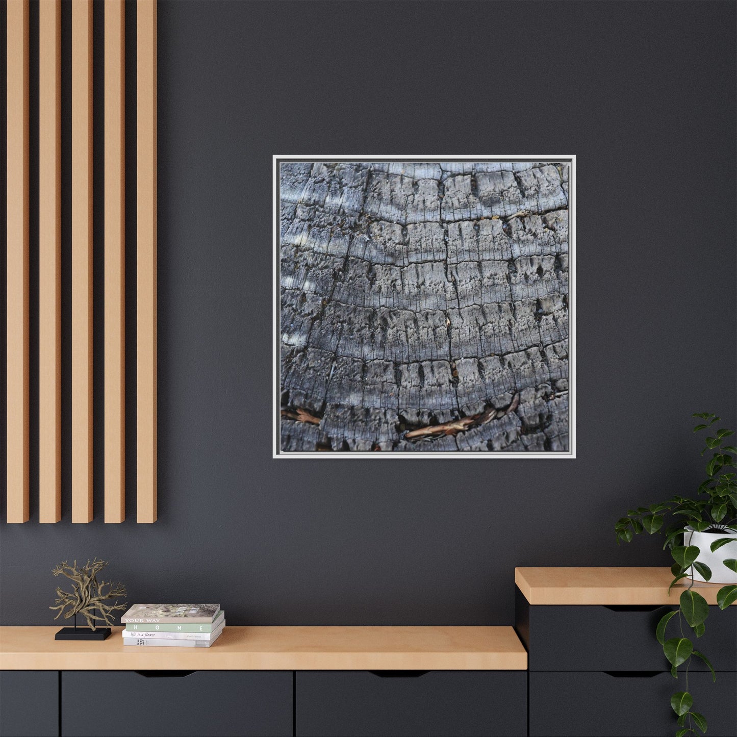 Charred Memories - Unique Stretched Canvas Wall Art