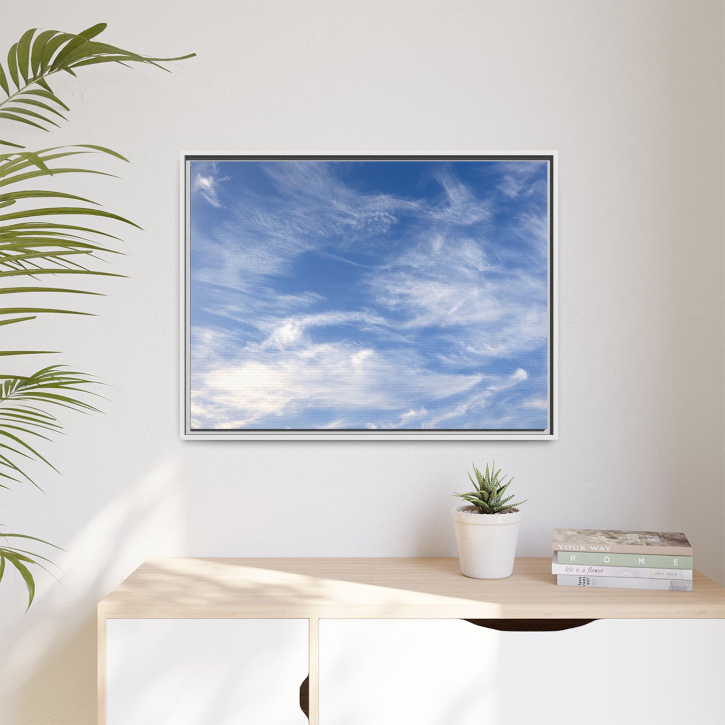 Ethereal Blue Tapestry - Unique Stretched Canvas Wall Art