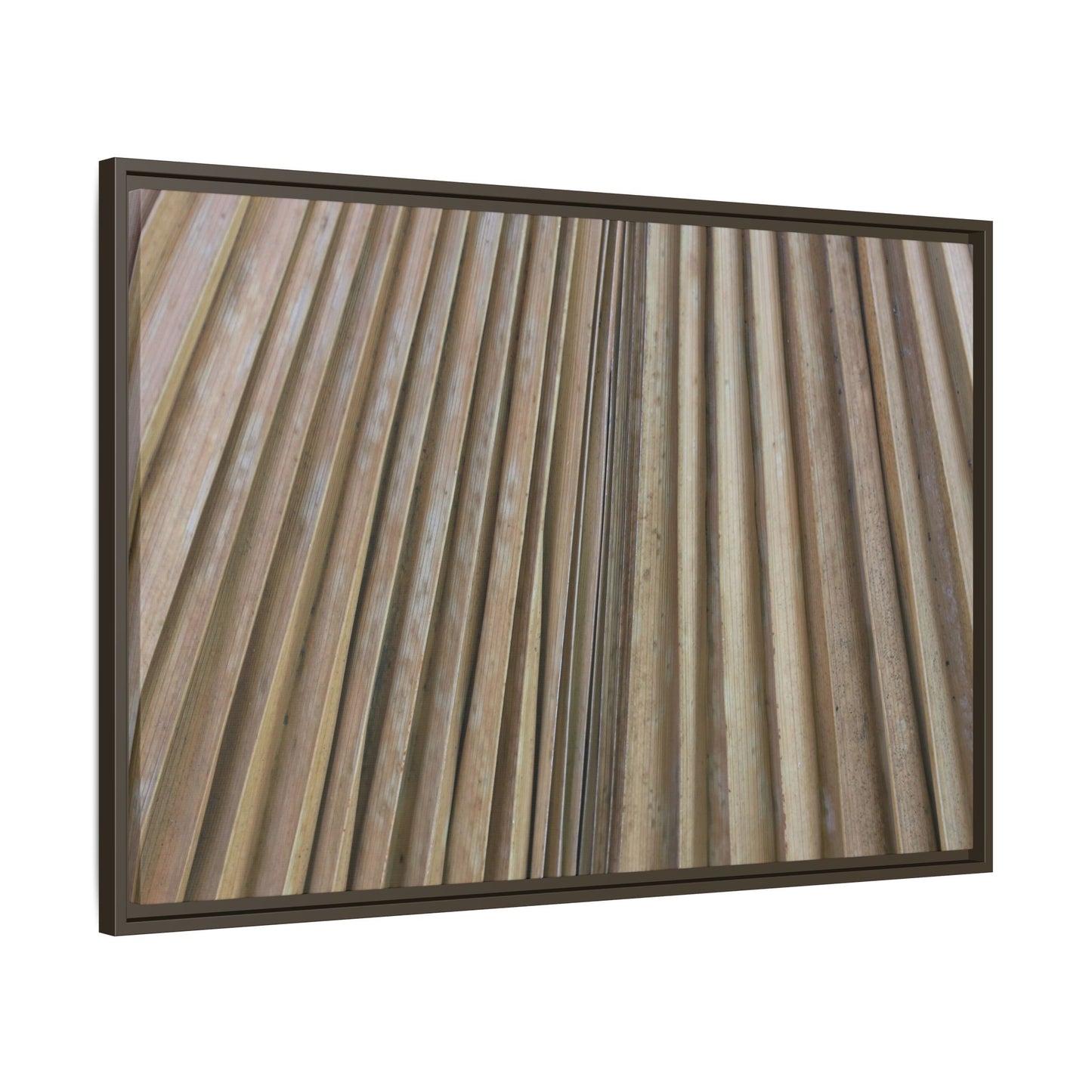 Wooden Whispers - Unique Stretched Canvas Wall Art