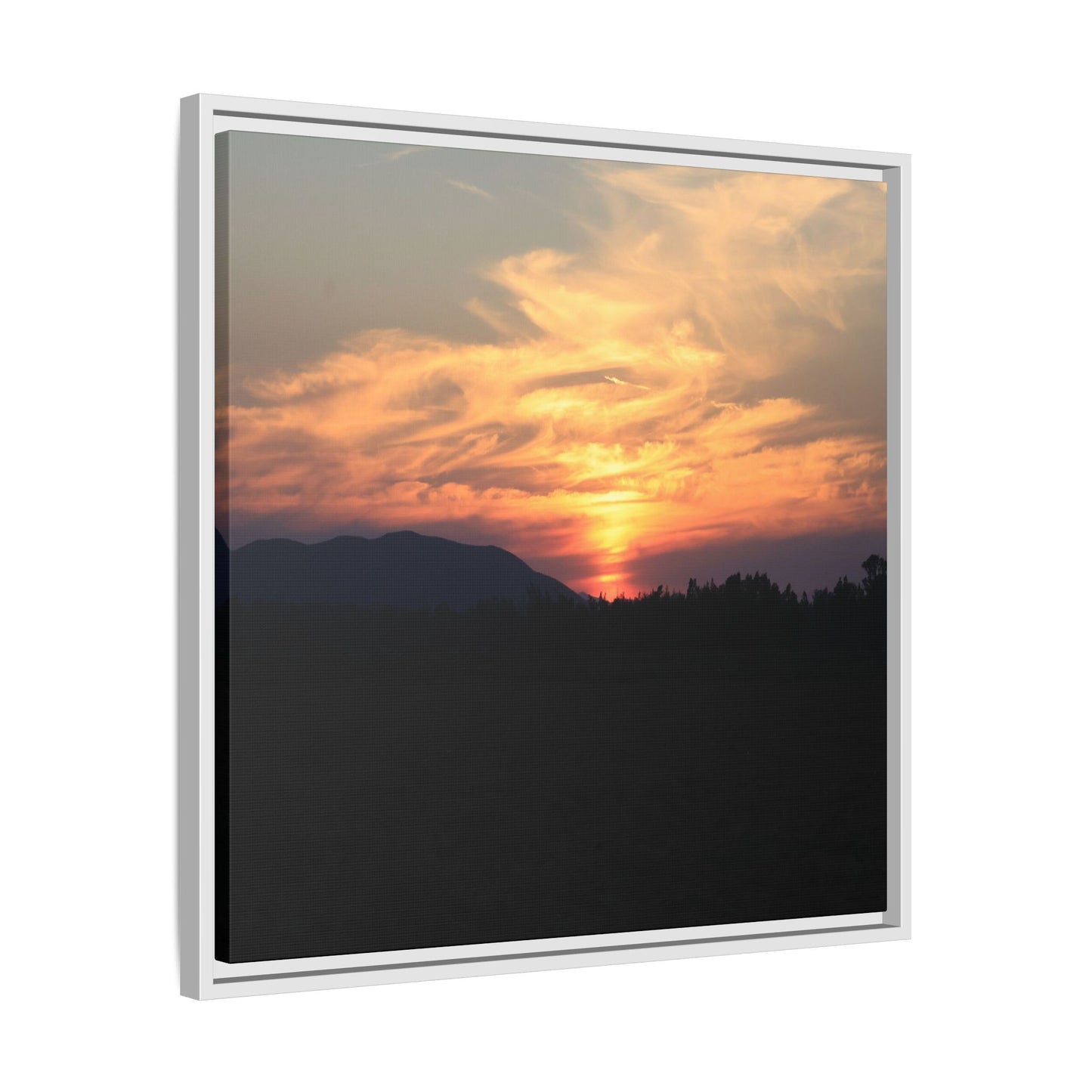 Gilded Horizon - Unique Stretched Canvas Wall Art