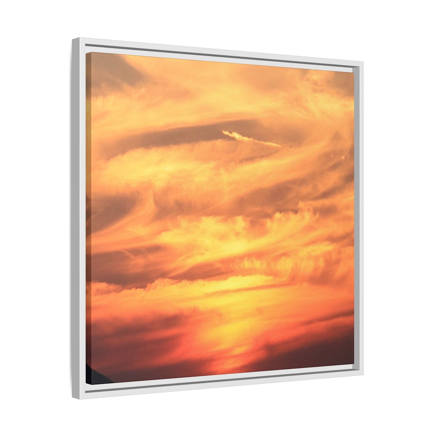 Burning Skies - Unique Stretched Canvas Wall Art
