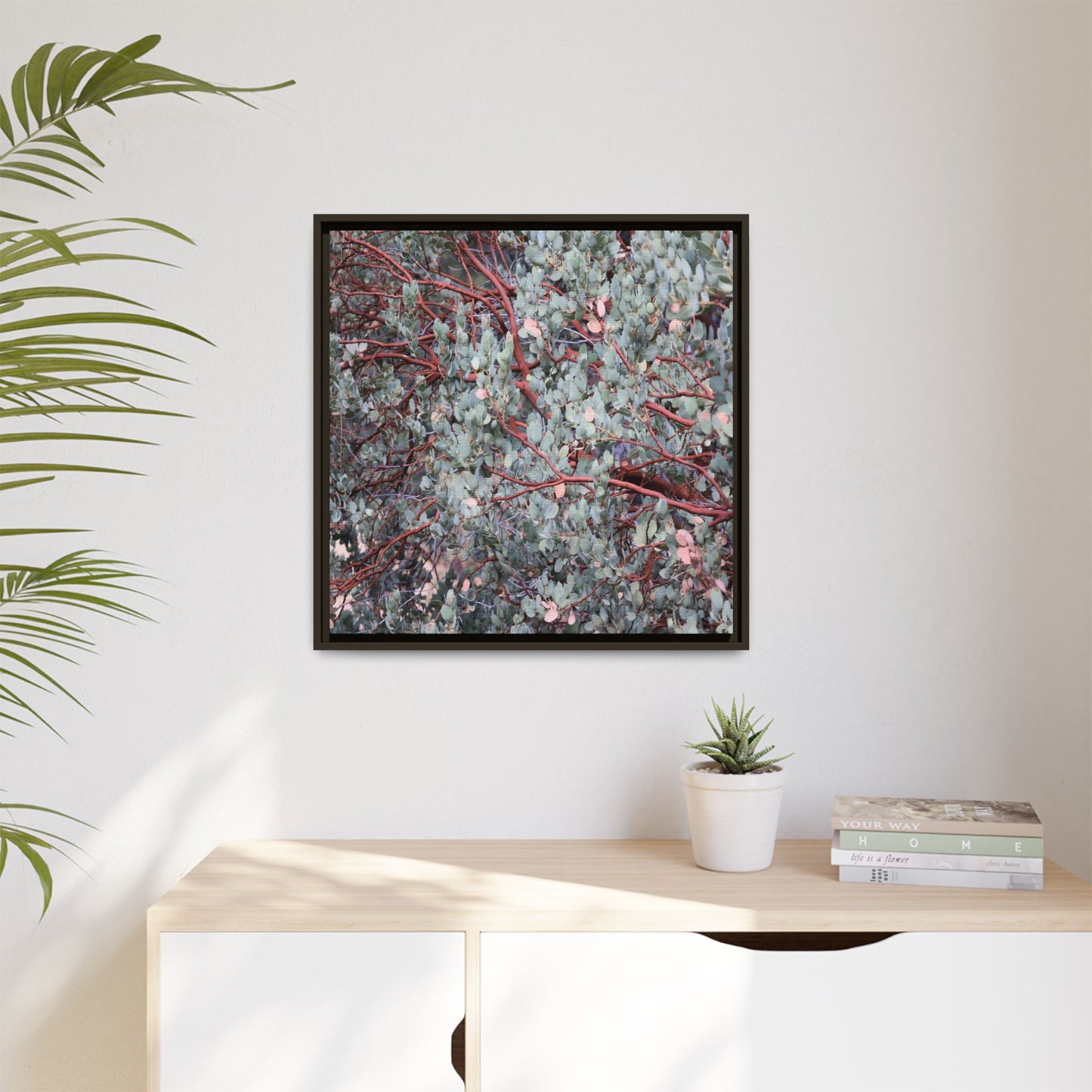 Whispers of Sage - Unique Stretched Canvas Wall Art