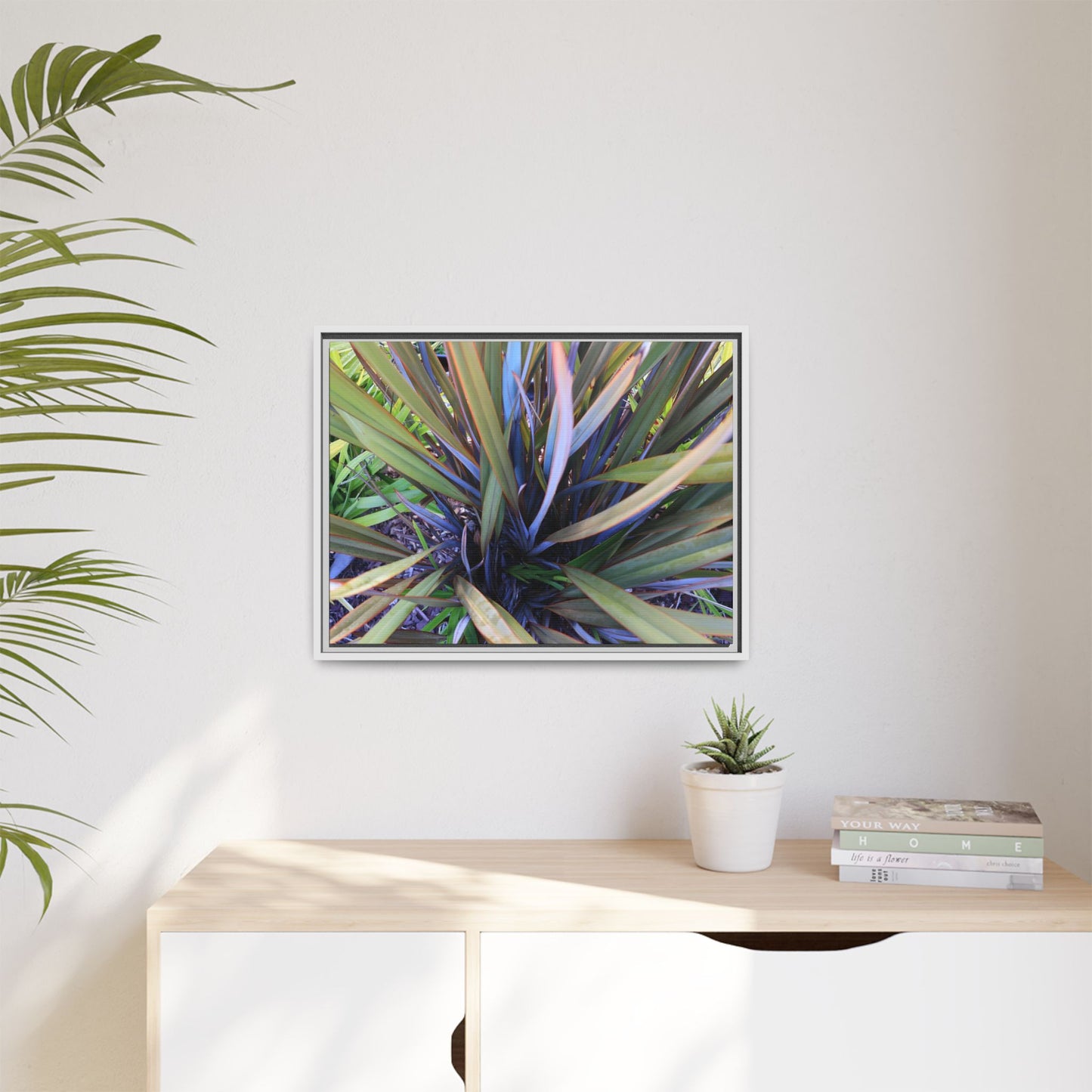 Radiant Leaves - Unique Stretched Canvas Wall Art
