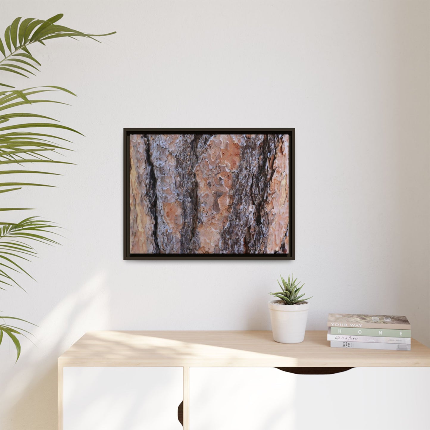 Earthy Embrace - Unique Stretched Canvas Wall Art