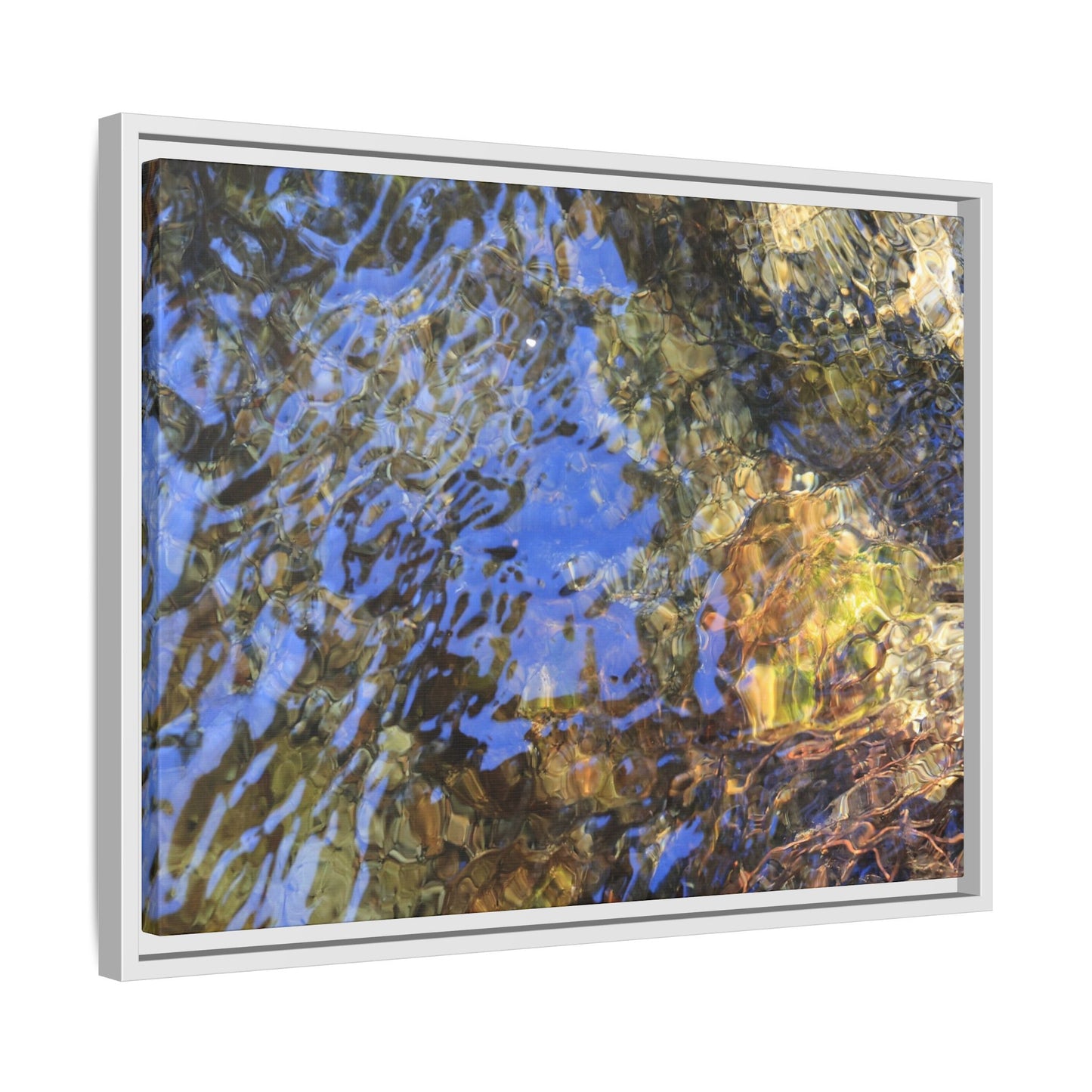 Watery Kaleidoscope - Unique Stretched Canvas Wall Art