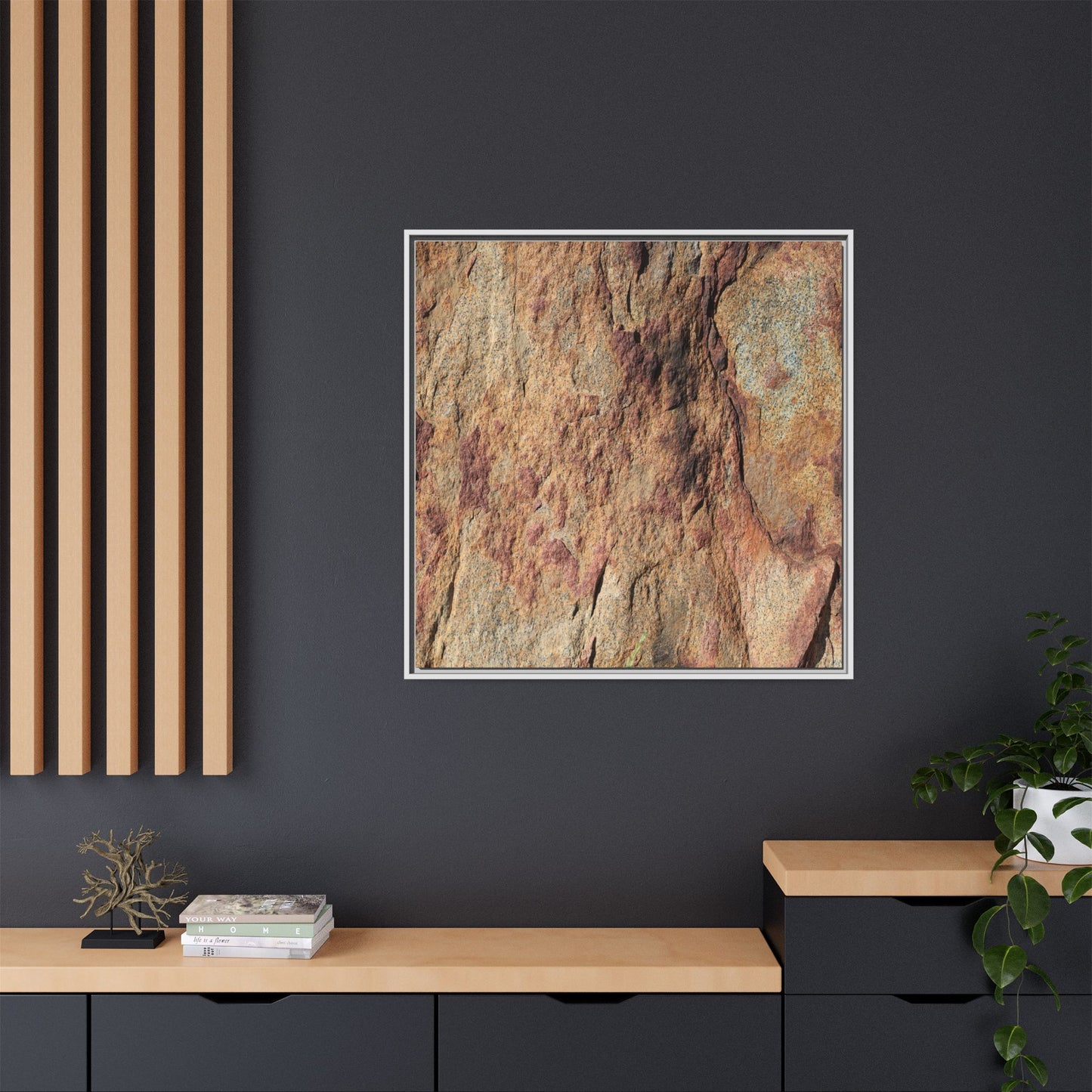 Russet Stone - Unique Stretched Canvas Wall Art