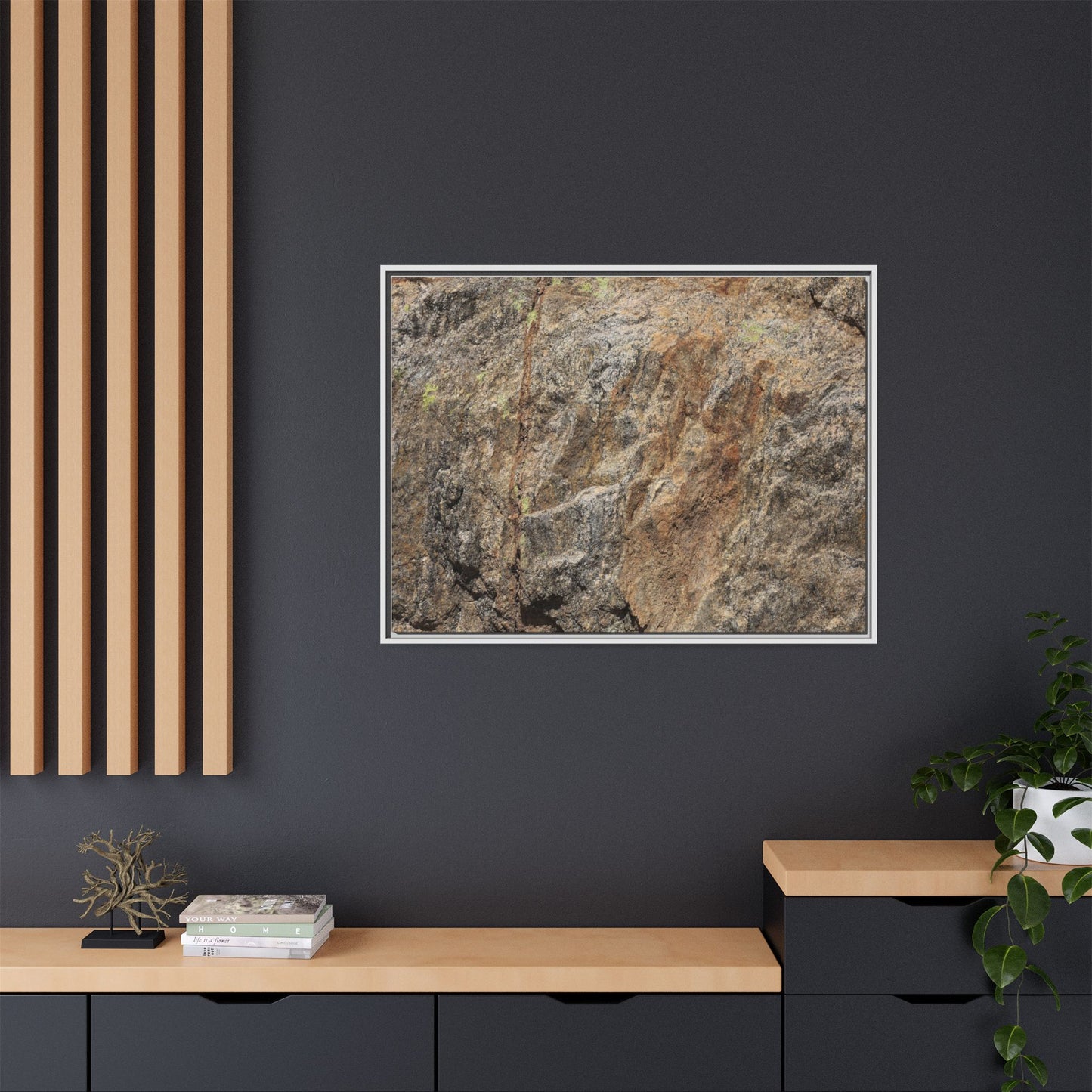 Weathered Rock Formation - Unique Stretched Canvas Wall Art