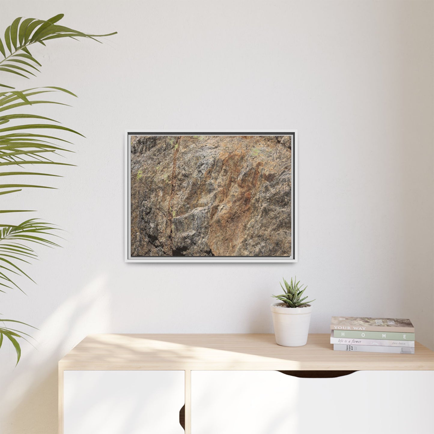 Weathered Rock Formation - Unique Stretched Canvas Wall Art