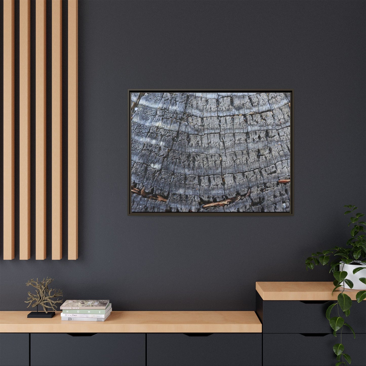 Charred Memories - Unique Stretched Canvas Wall Art